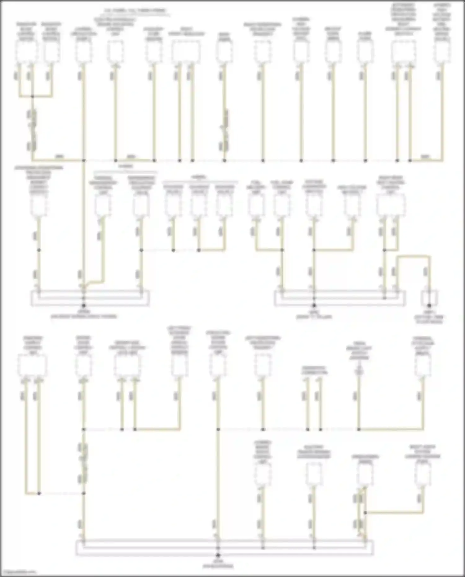 Cayenne S Porsche III facelift (2023-2024): Ground distribution circuit (2 of 7)