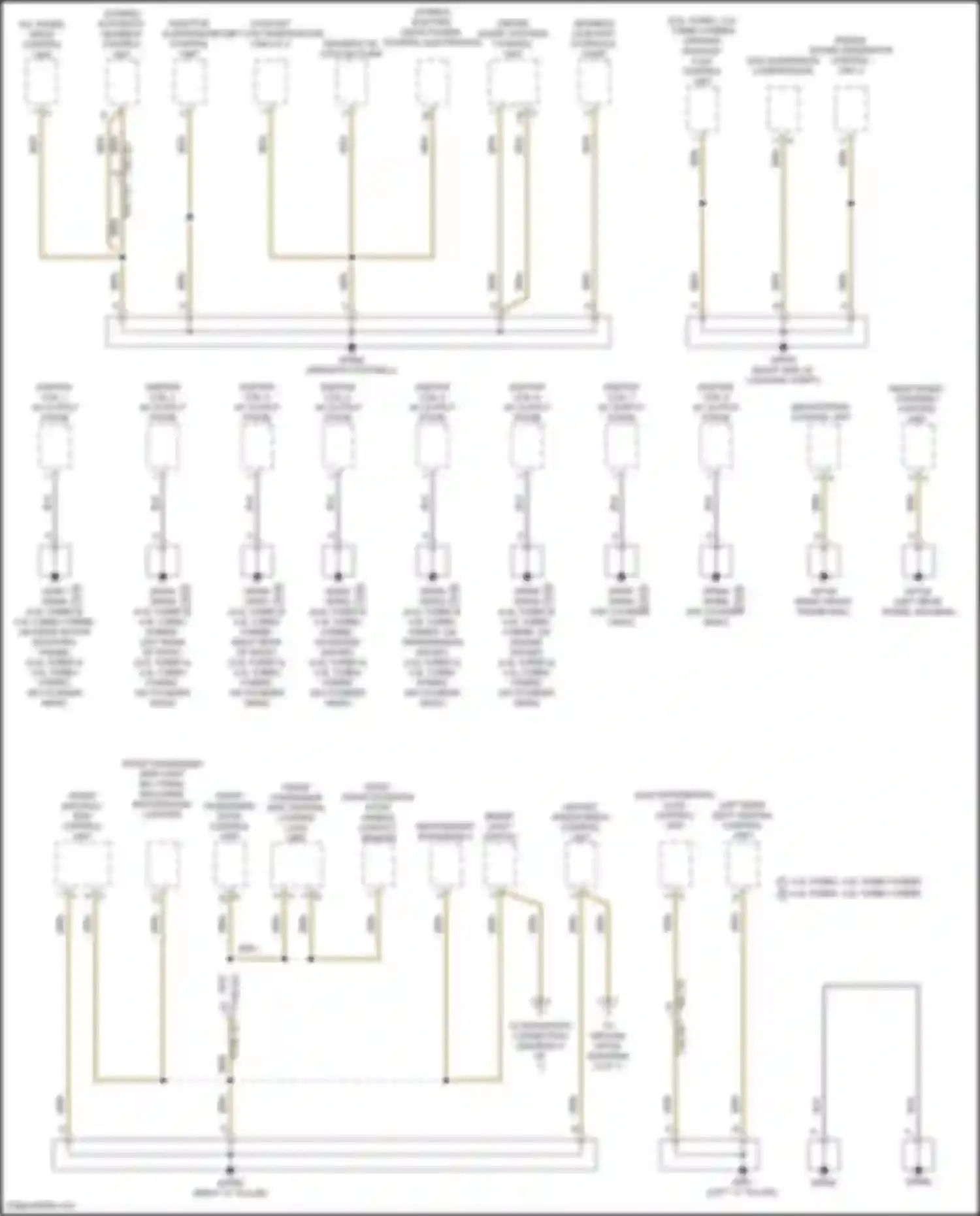 Cayenne S Porsche III facelift (2023-2024): Ground distribution circuit (3 of 7)