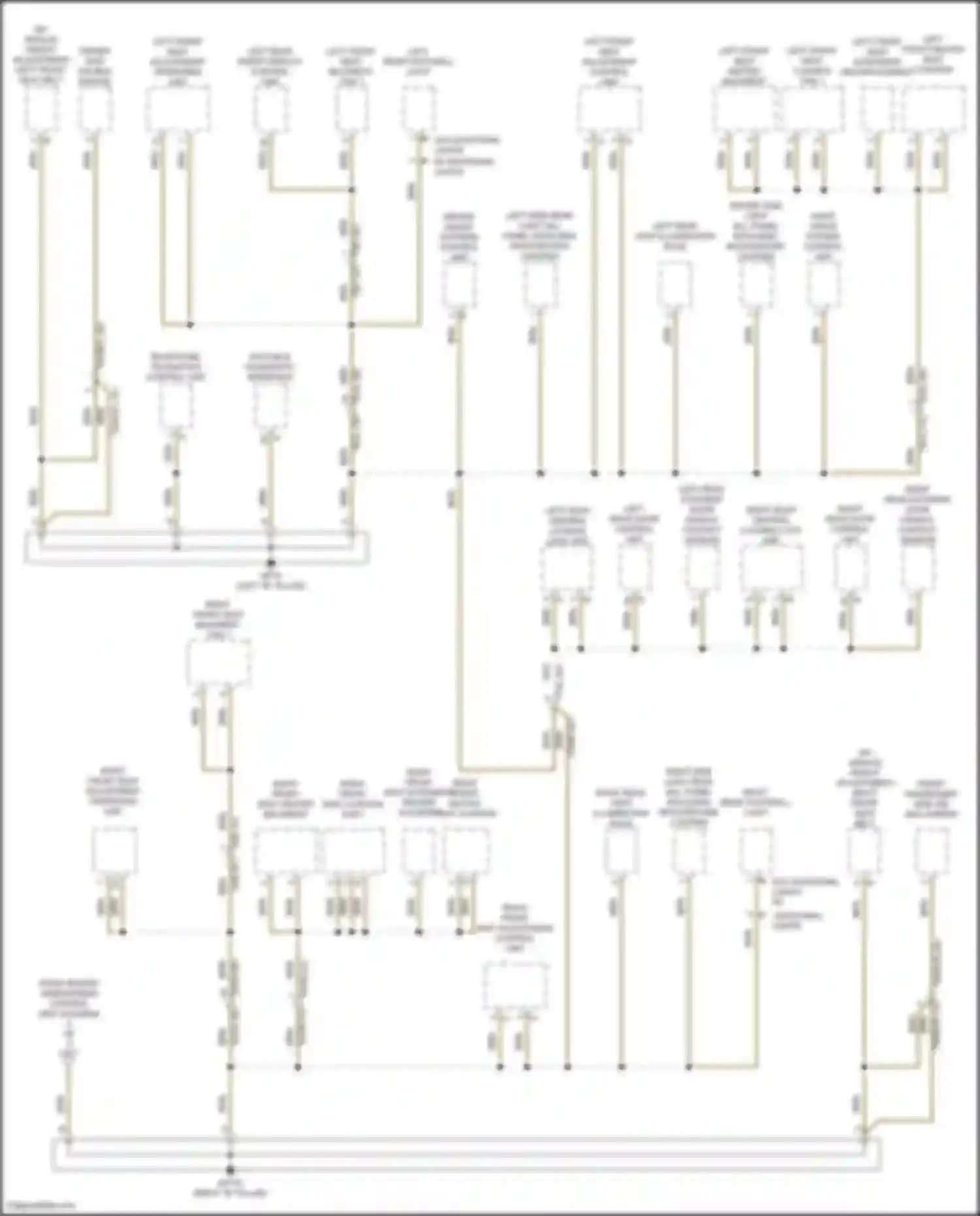 Cayenne S Porsche III facelift (2023-2024): Ground distribution circuit (4 of 7)
