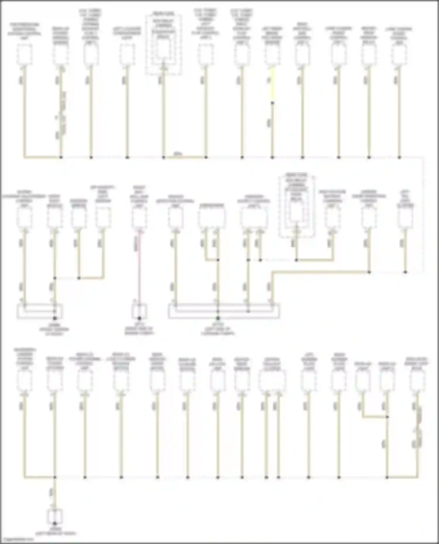 Cayenne S Porsche III facelift (2023-2024): Ground distribution circuit (6 of 7)