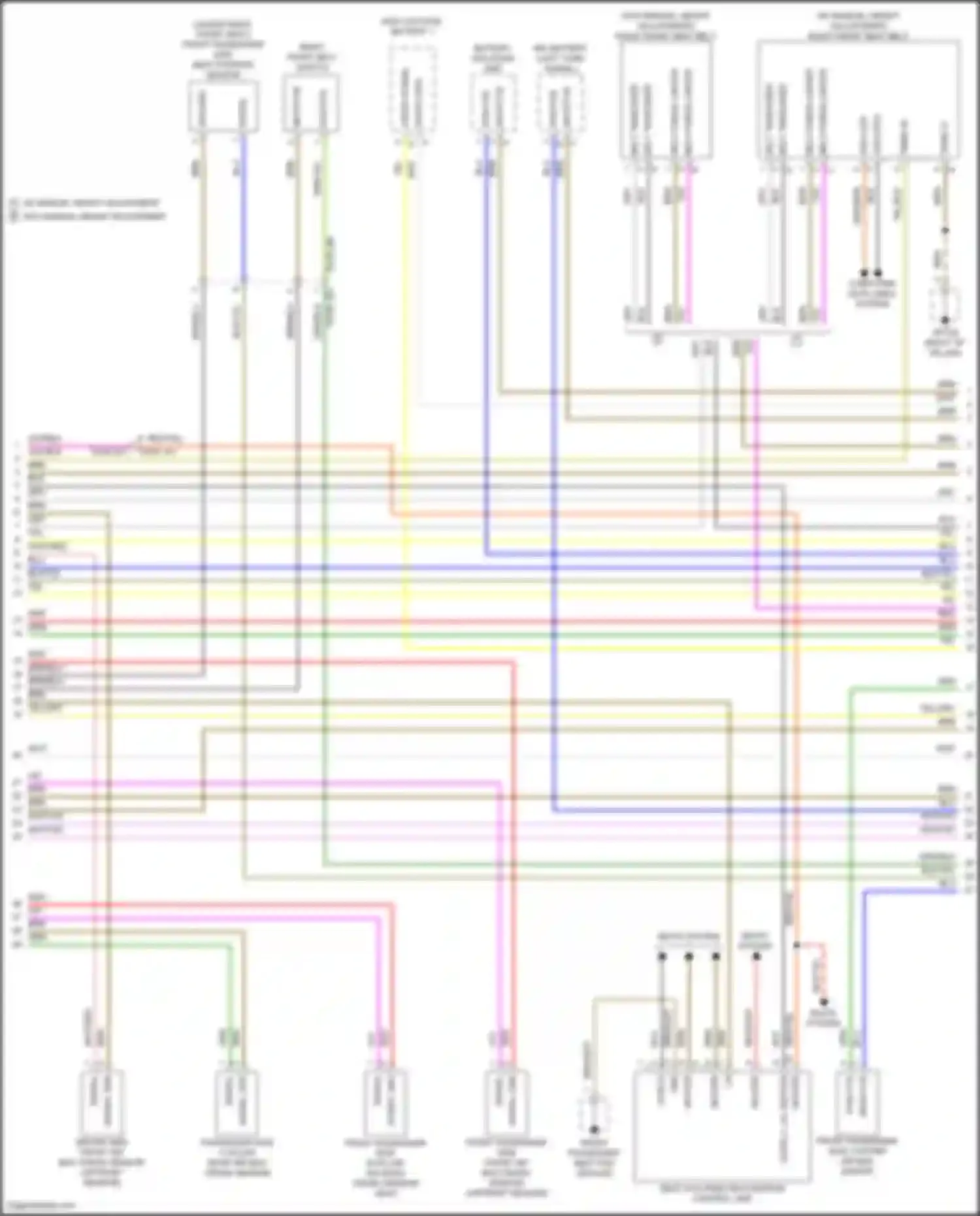 Cayenne S Porsche III facelift (2023-2024): Supplemental restraints circuit (4 of 5)