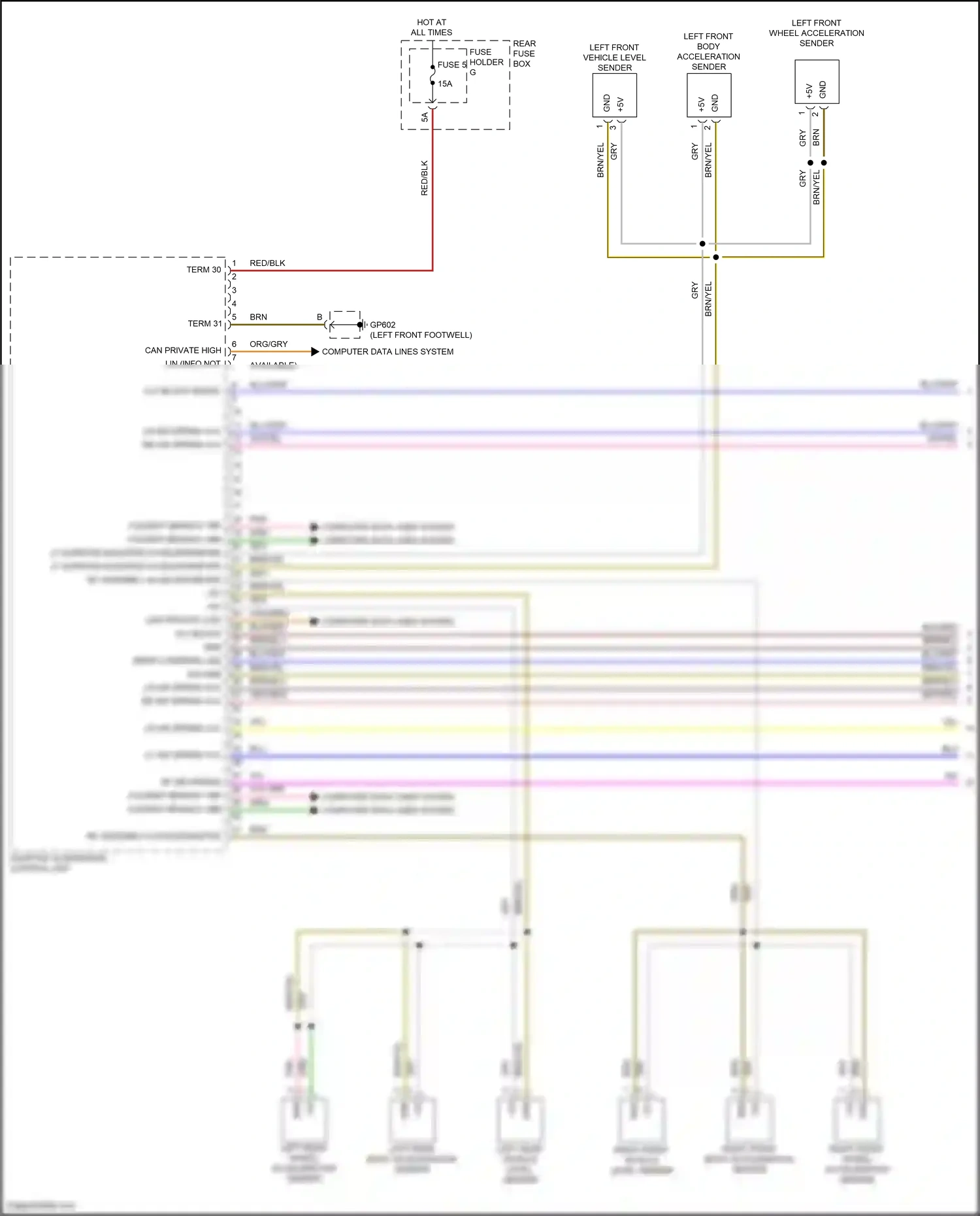 Porsche Cayenne S III facelift (2023-2024) computer data lines system wiring diagram  (74 of 123)