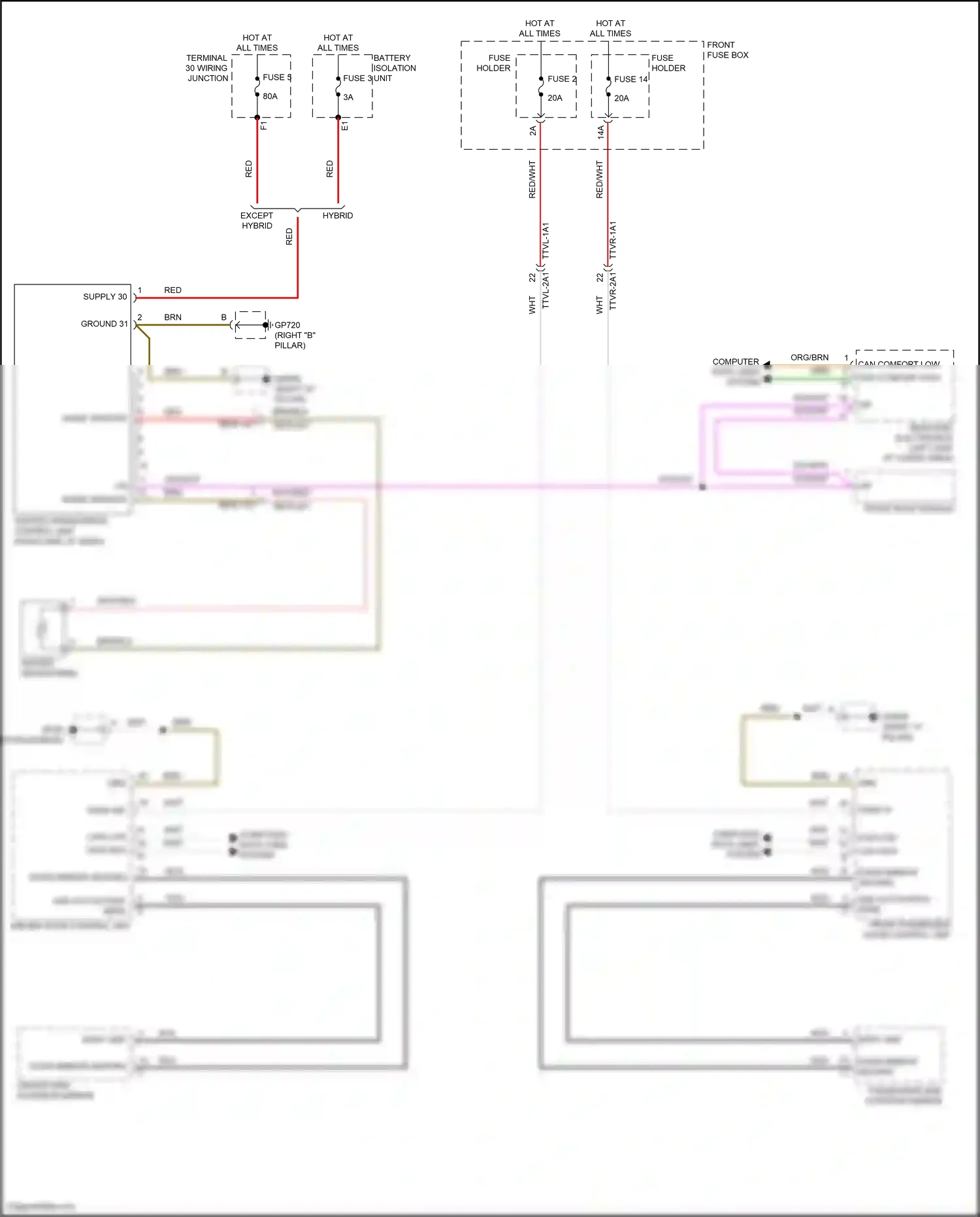 Porsche Cayenne S III facelift (2023-2024) computer data lines system wiring diagram  (5 of 123)