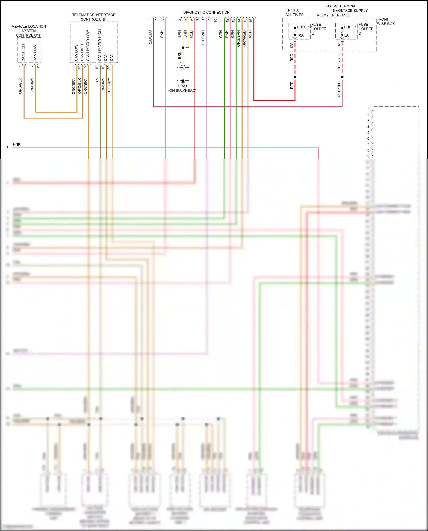 Porsche Cayenne S III facelift (2023-2024) data bus diagnostic interface wiring diagram  (4 of 8)