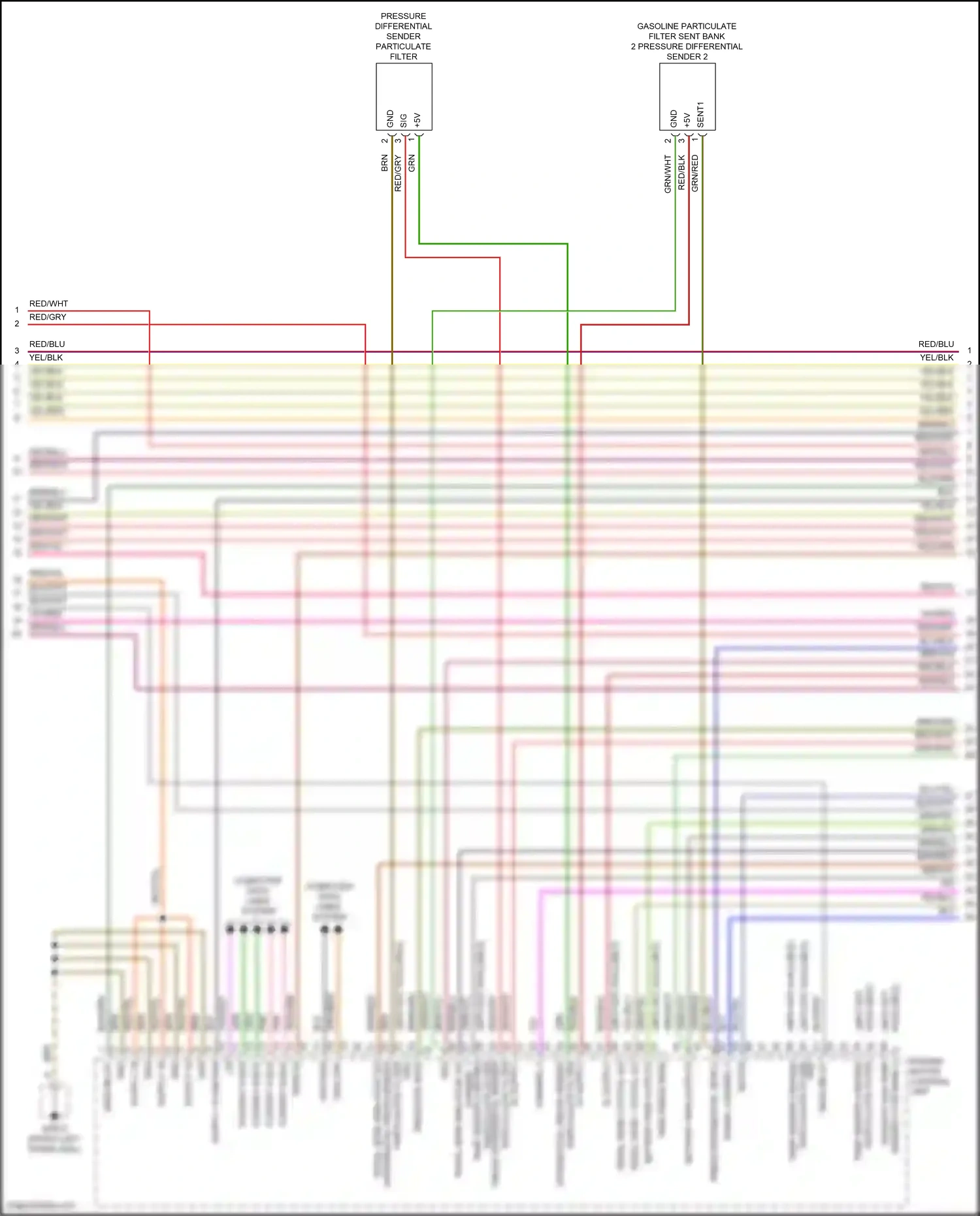 Porsche Cayenne S III facelift (2023-2024) engine/ motor control unit wiring diagram  (5 of 6)