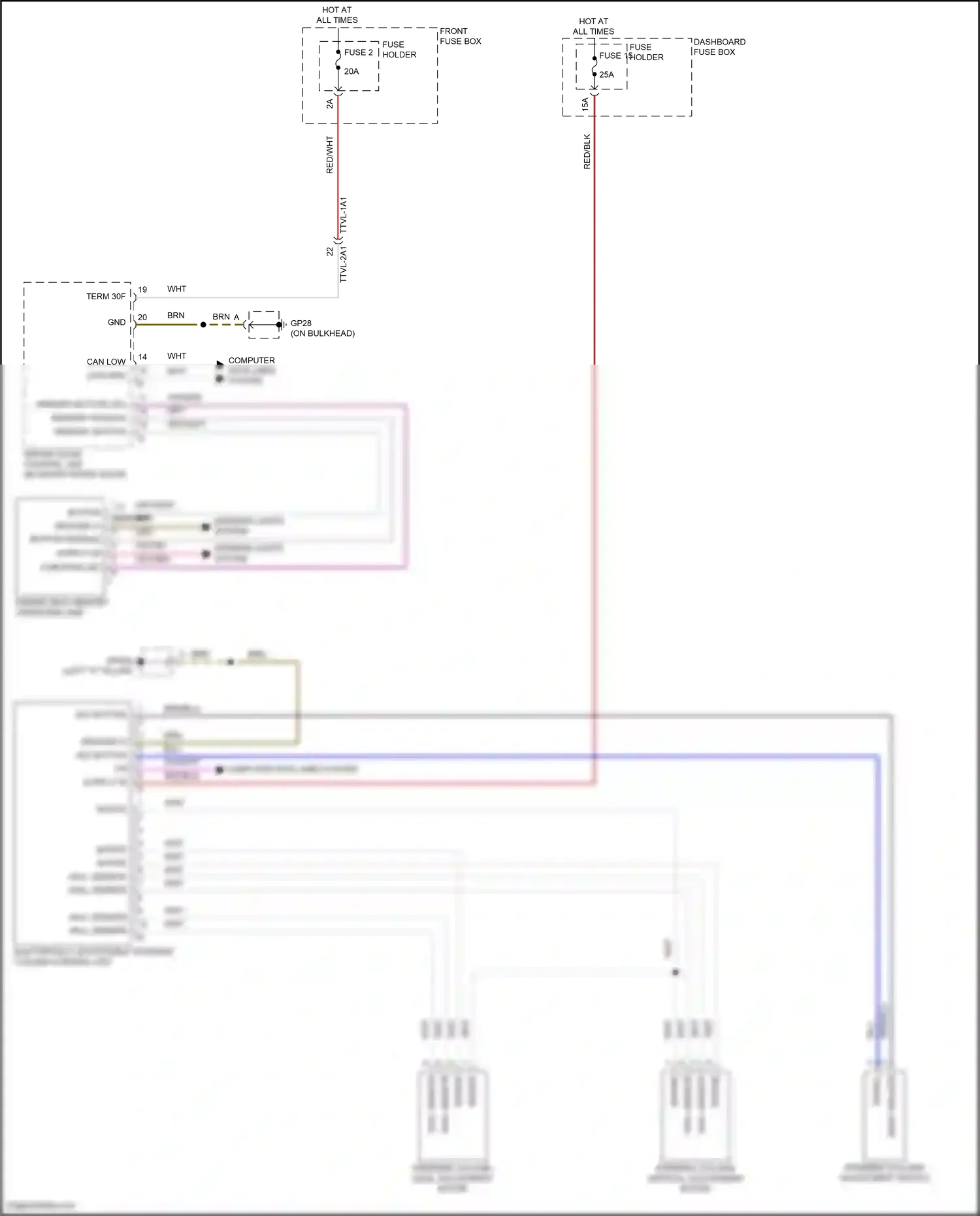 Porsche Cayenne S III facelift (2023-2024) memory button led wiring diagram  (4 of 4)