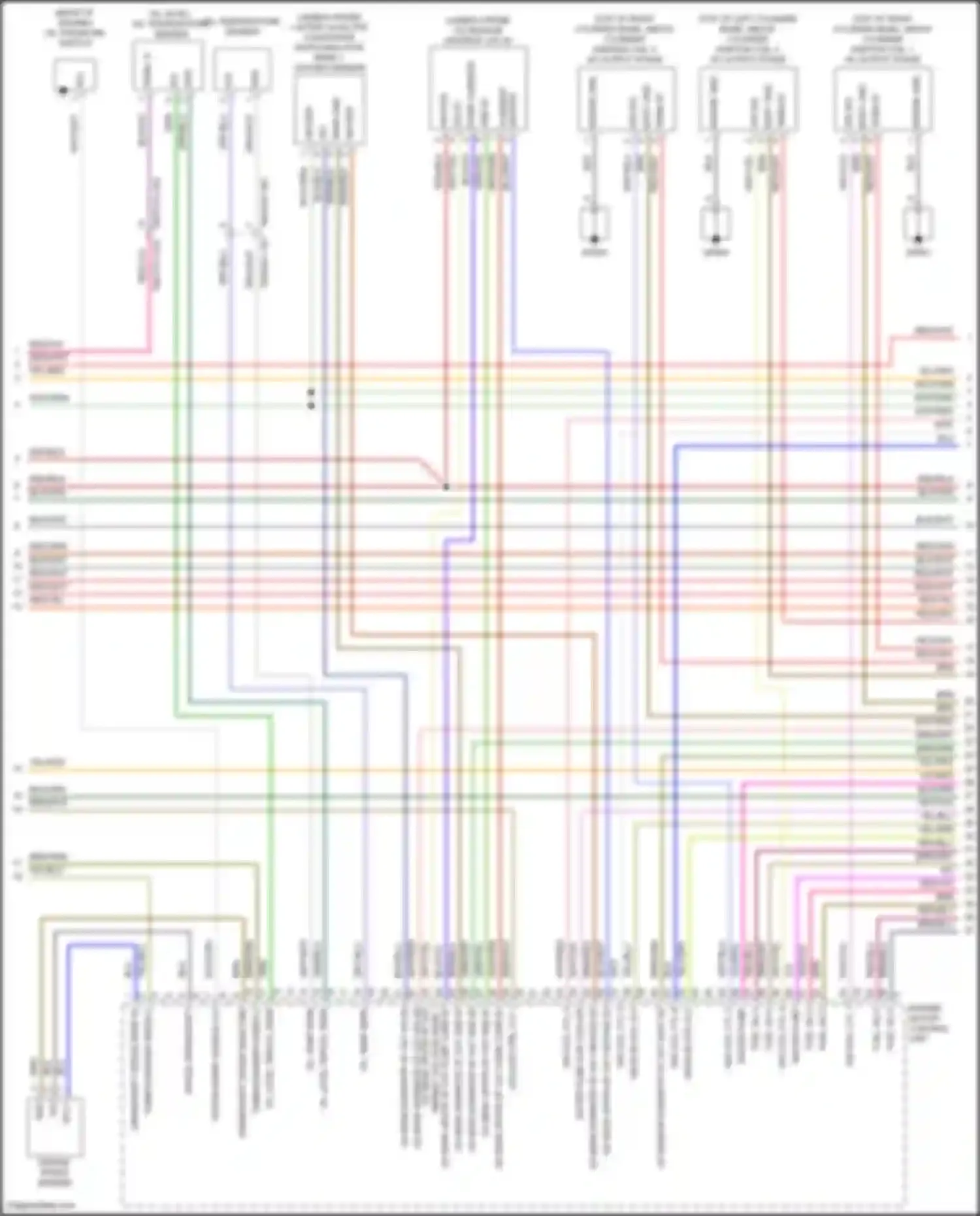 Cayenne S Porsche III (2017-2023): Wiring diagram engine performance 2.9l turbo (3 of 8)