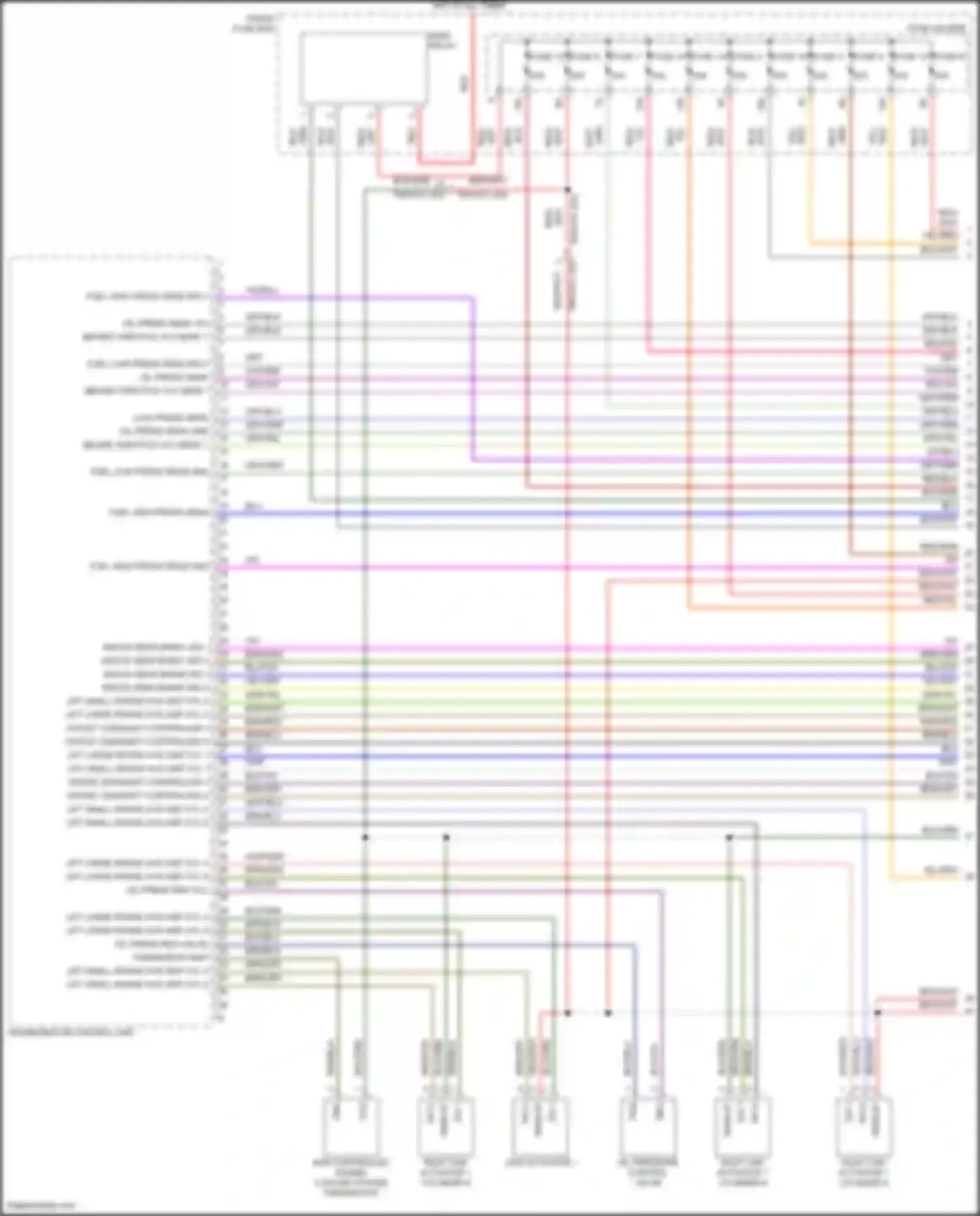 Cayenne S Porsche III (2017-2023): Wiring diagram engine performance 3.0l turbo hybrid, engine controls circuit (1 of 8)