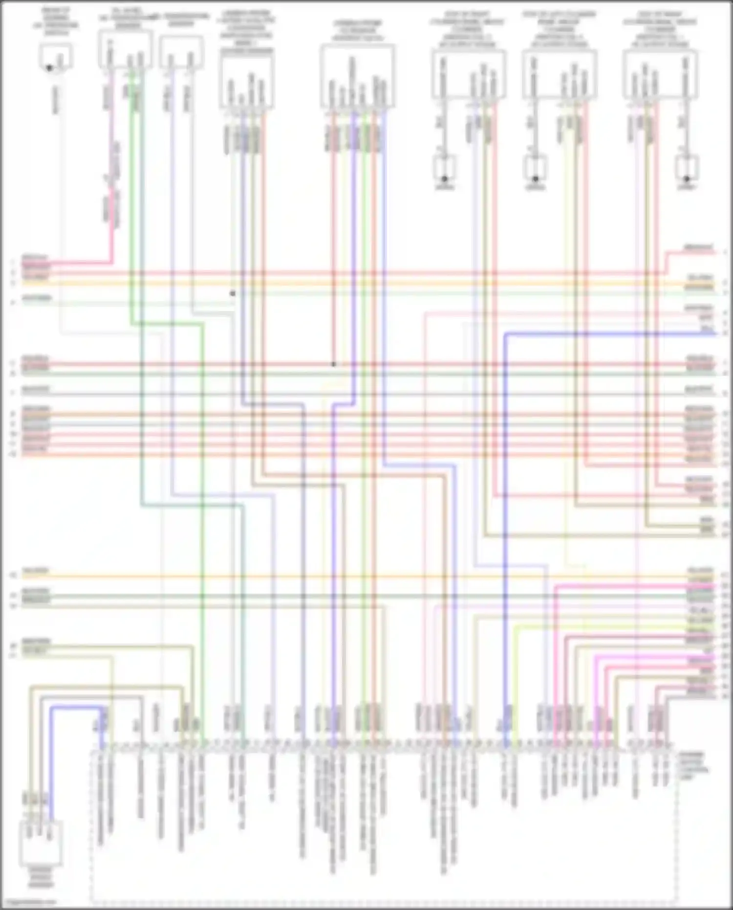 Cayenne S Porsche III (2017-2023): Wiring diagram engine performance 3.0l turbo hybrid, engine controls circuit (3 of 8)