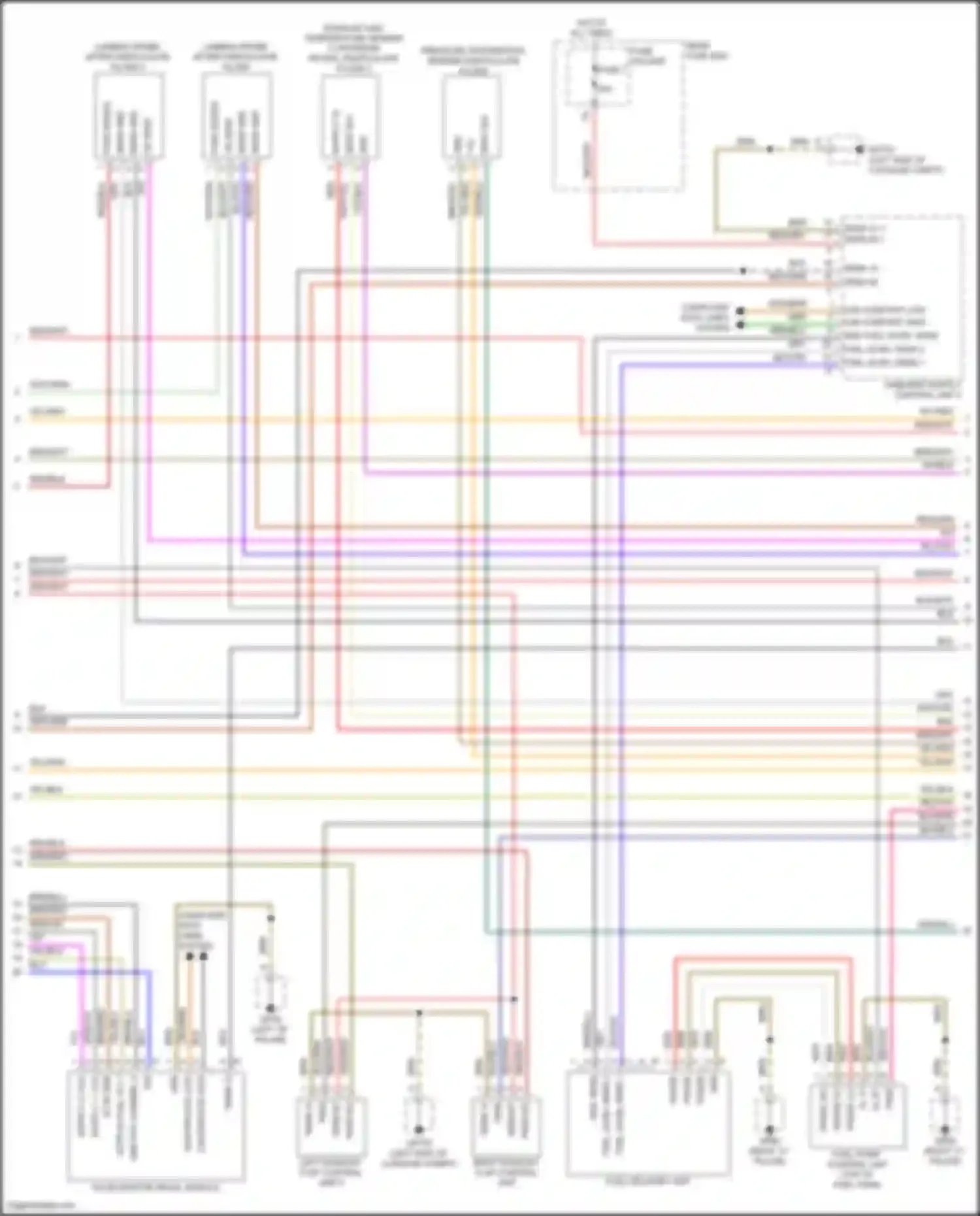 Cayenne S Porsche III (2017-2023): Wiring diagram engine performance 3.0l turbo hybrid, engine controls circuit (6 of 8)