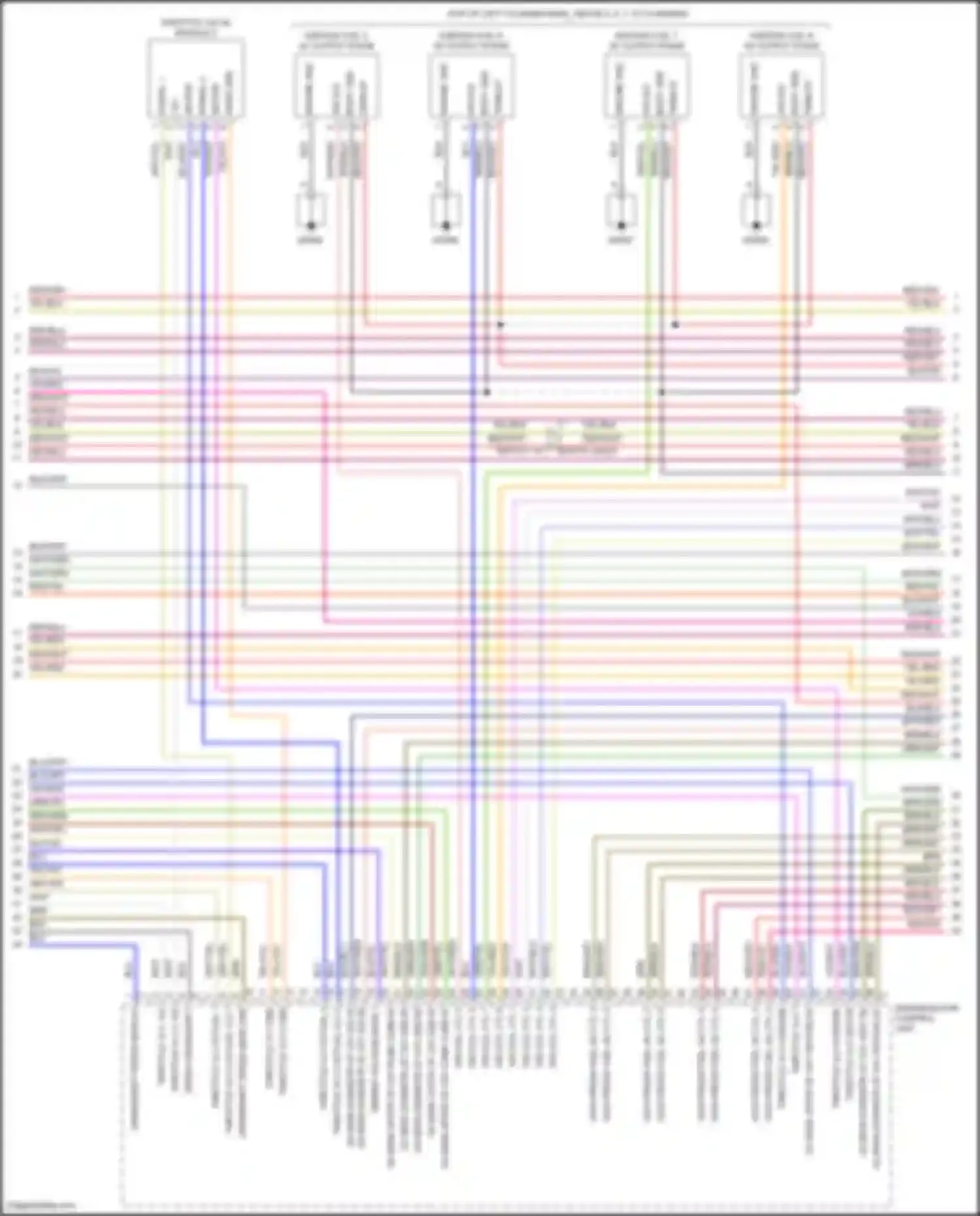 Cayenne S Porsche III (2017-2023): Wiring diagram engine performance 4.0l turbo hybrid, engine controls circuit (3 of 11)