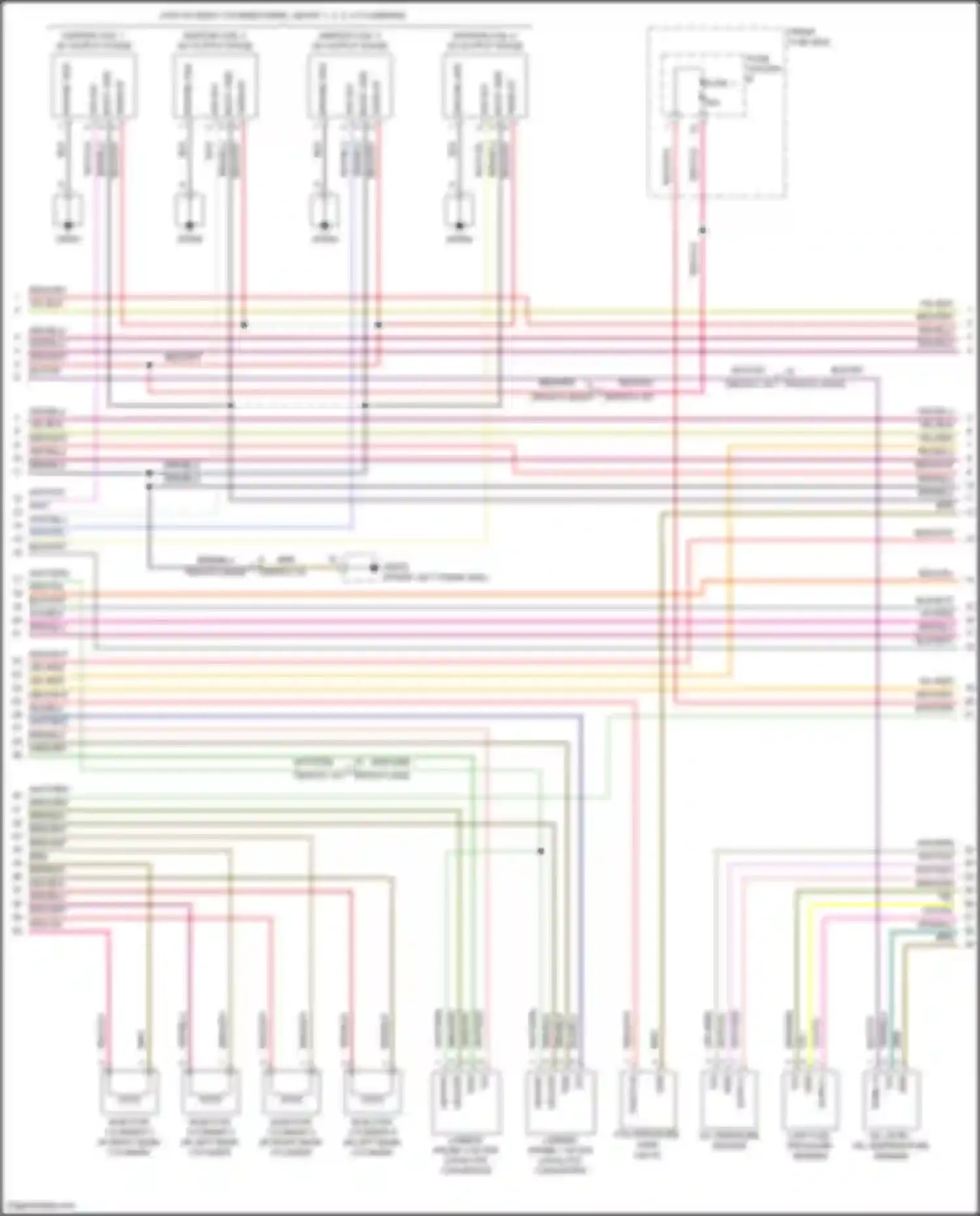 Cayenne S Porsche III (2017-2023): Wiring diagram engine performance 4.0l turbo hybrid, engine controls circuit (4 of 11)