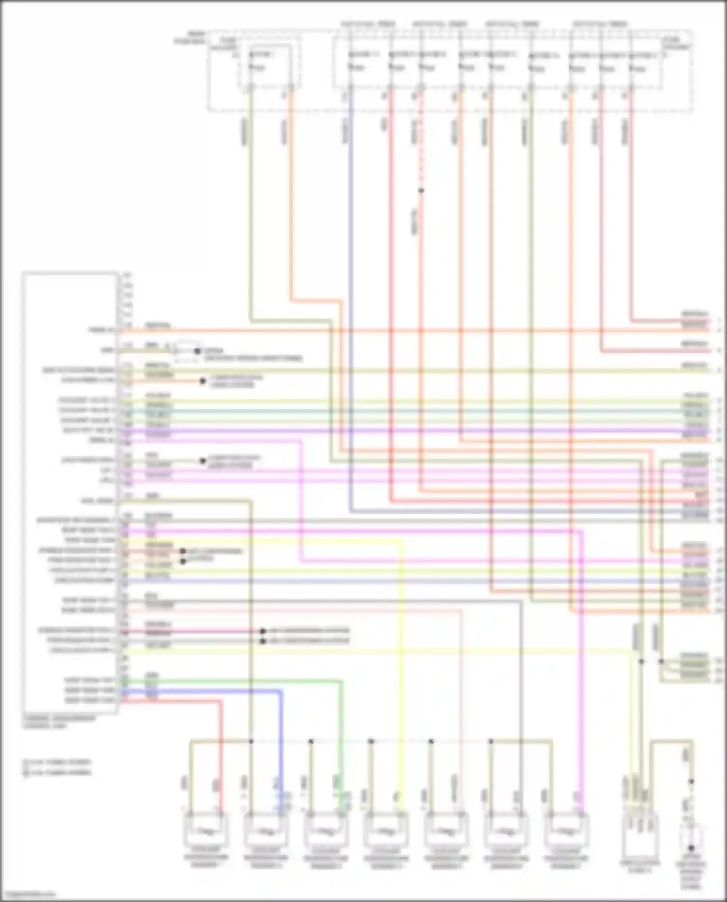 Cayenne S Porsche III (2017-2023): Wiring diagram engine performance 4.0l turbo hybrid, hybrid system circuit (1 of 5)