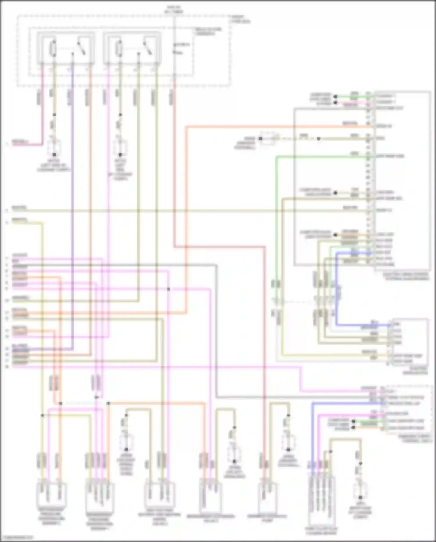 Cayenne S Porsche III (2017-2023): Wiring diagram engine performance 4.0l turbo hybrid, hybrid system circuit (5 of 5)