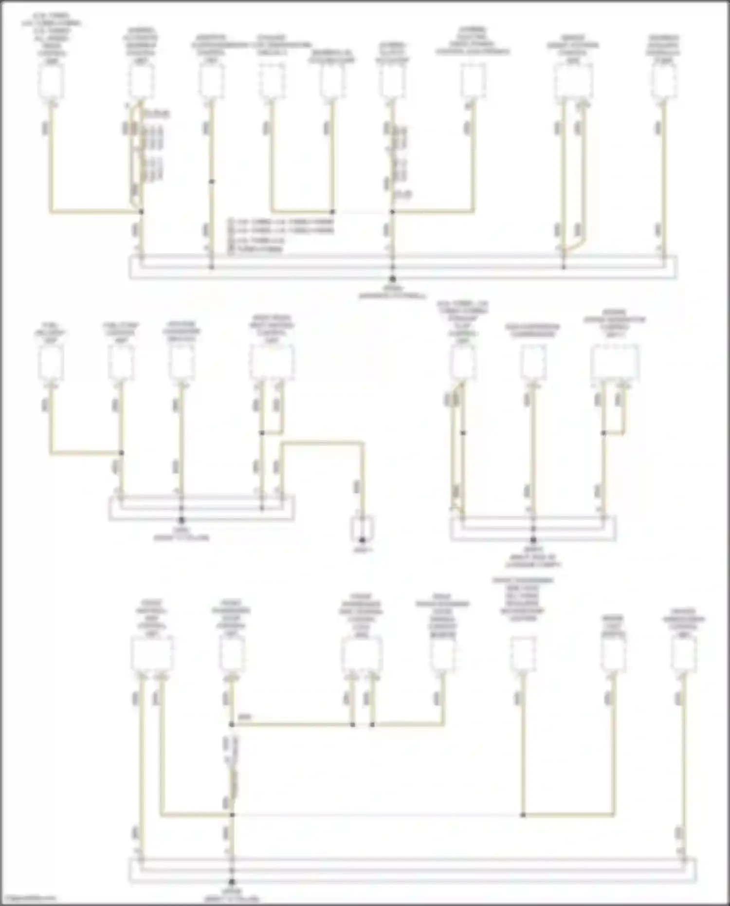 Cayenne S Porsche III (2017-2023): Ground distribution circuit (3 of 8)
