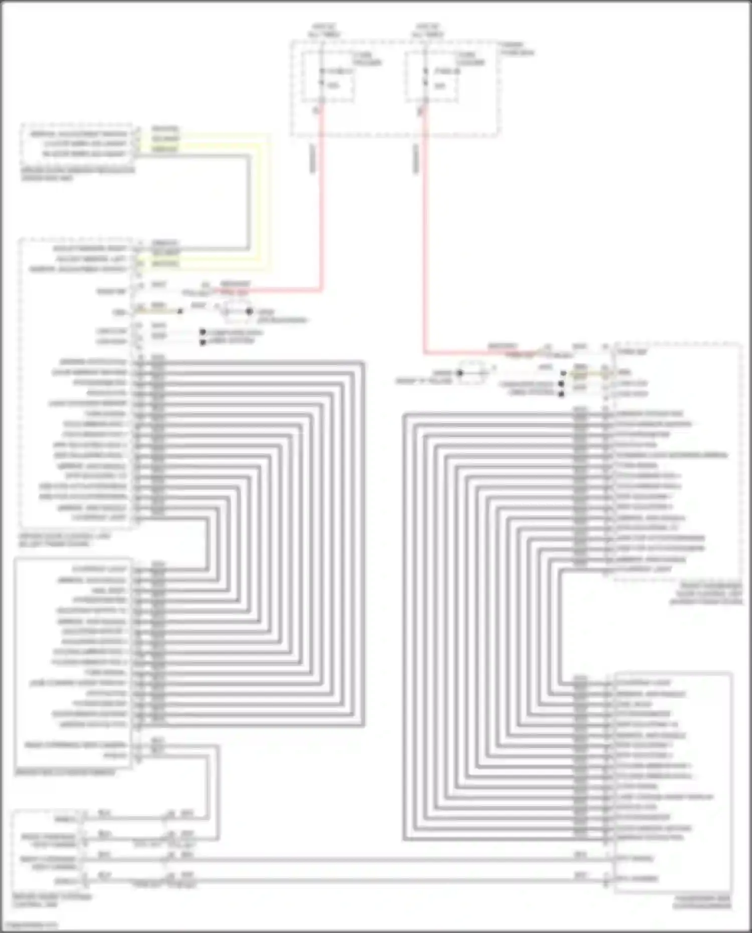 Wiring diagram adjusting motor 2 for Porsche Cayenne S III (2017-2023) (2 of 2)