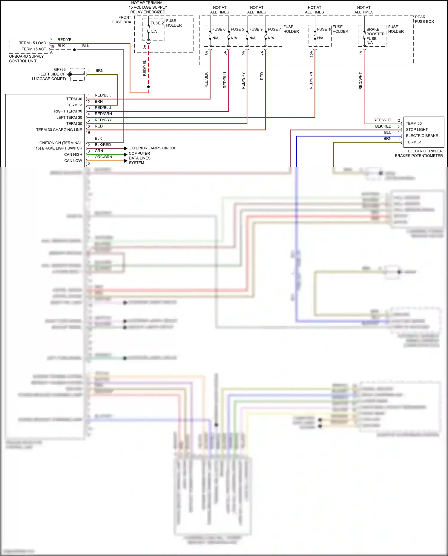 Porsche Cayenne S III (2017-2023) can high wiring diagram  (20 of 58)