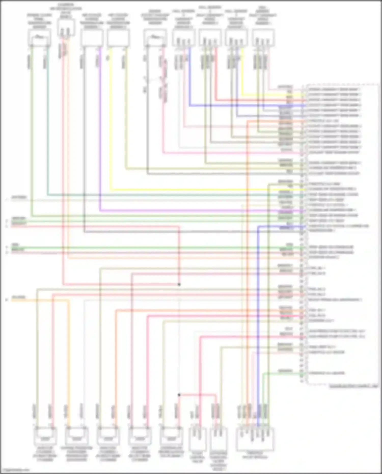 Wiring diagram charge-air temperature 2 for Porsche Cayenne S III (2017-2023) (1 of 1)