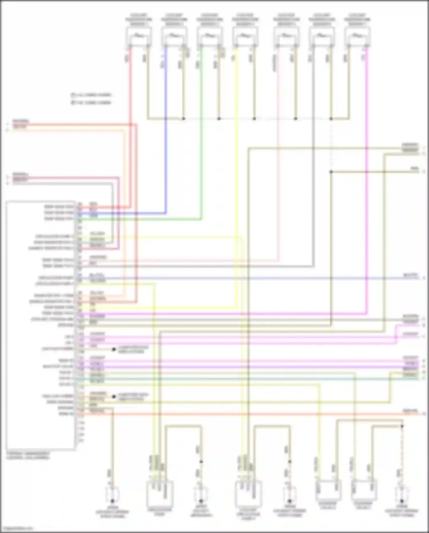 Wiring diagram coolant temperature sender 7 for Porsche Cayenne S III (2017-2023) (1 of 3)