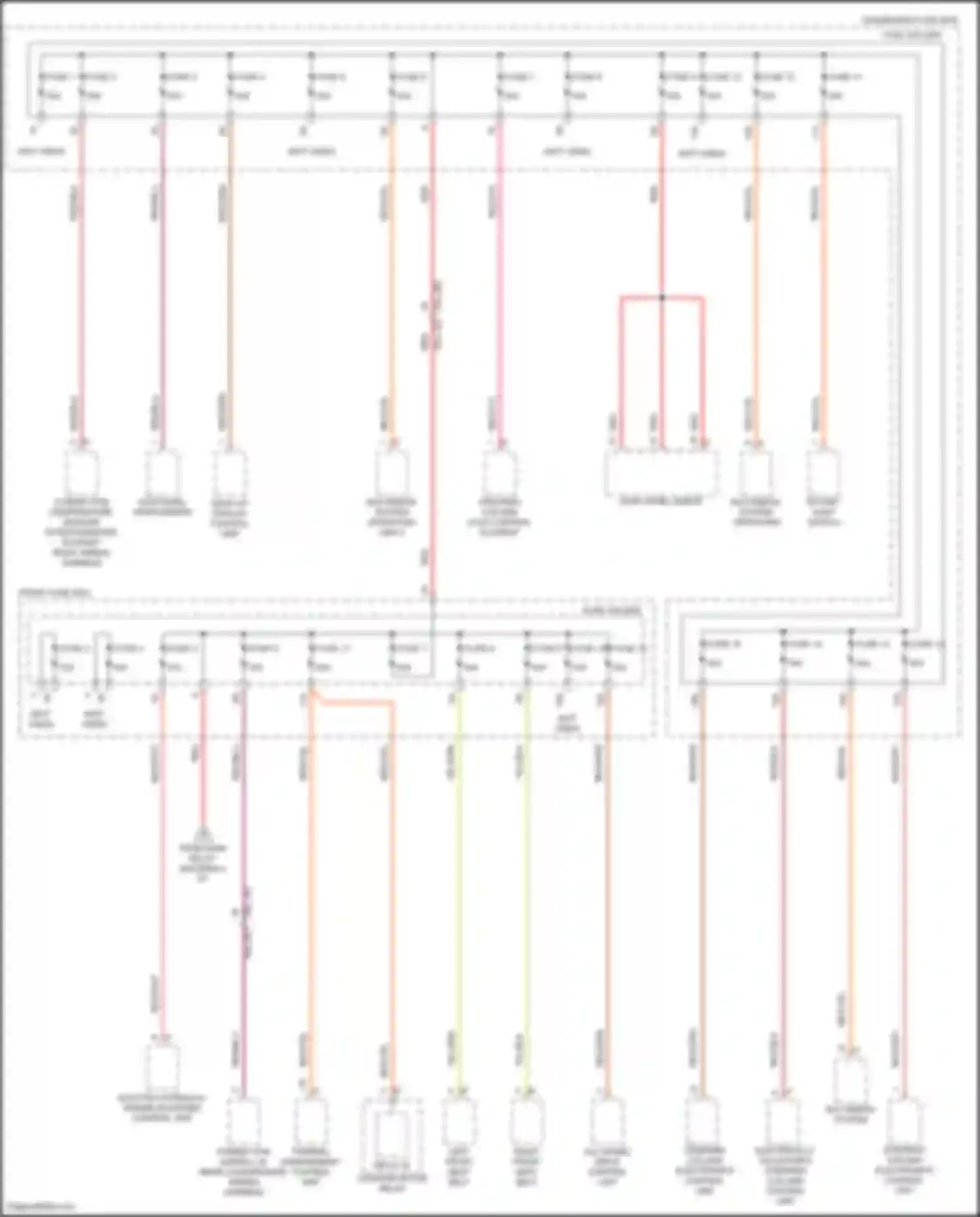 Wiring diagram dash panel insert for Porsche Cayenne S III (2017-2023)