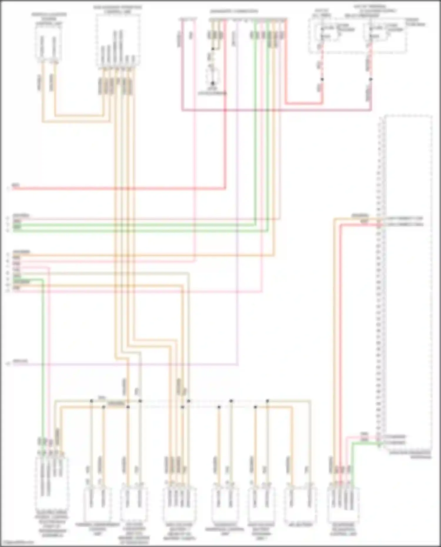 Wiring diagram electric drive power, control electronics for Porsche Cayenne S III (2017-2023) (1 of 4)