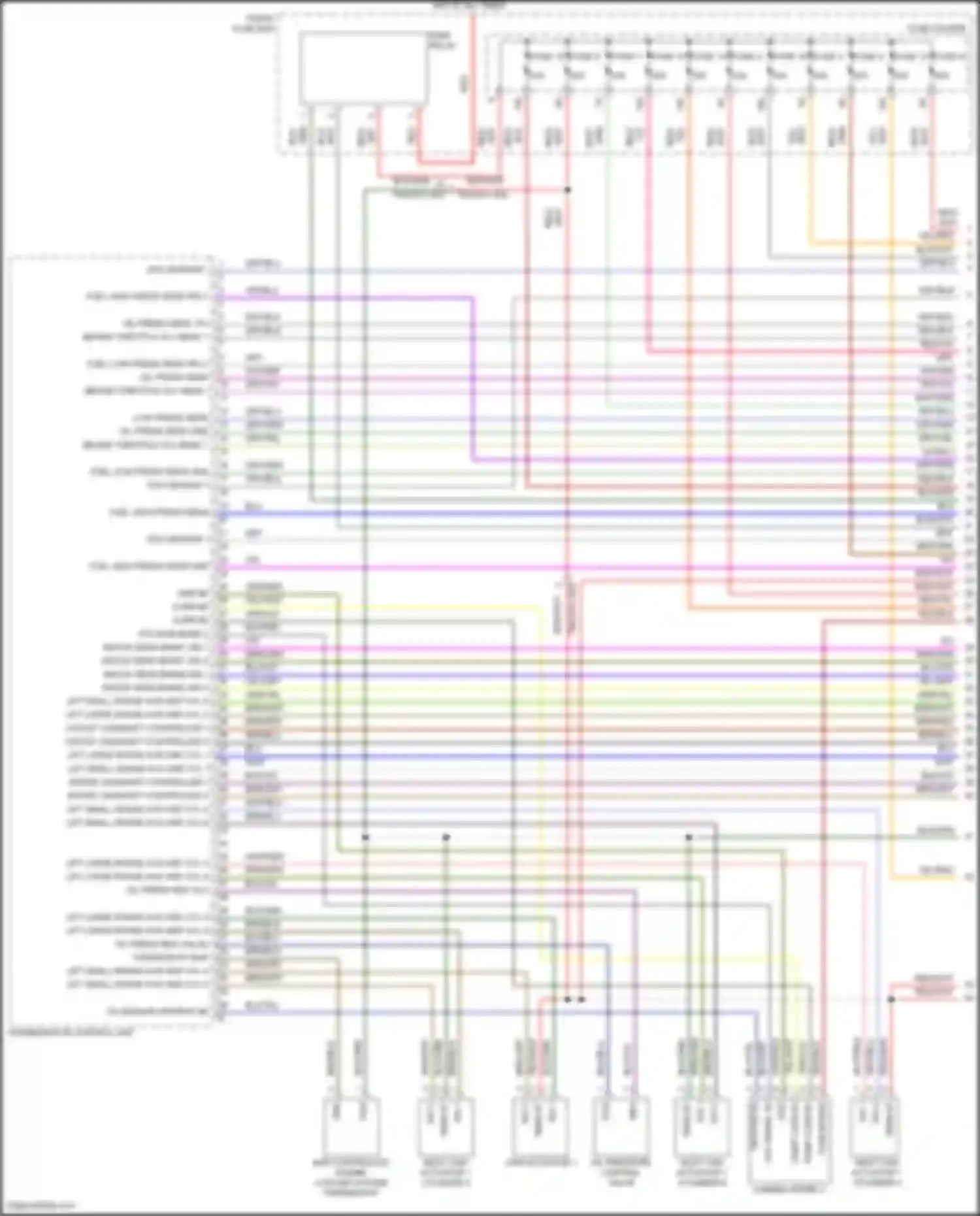 Wiring diagram engine/motor control unit for Porsche Cayenne S III (2017-2023) (11 of 38)