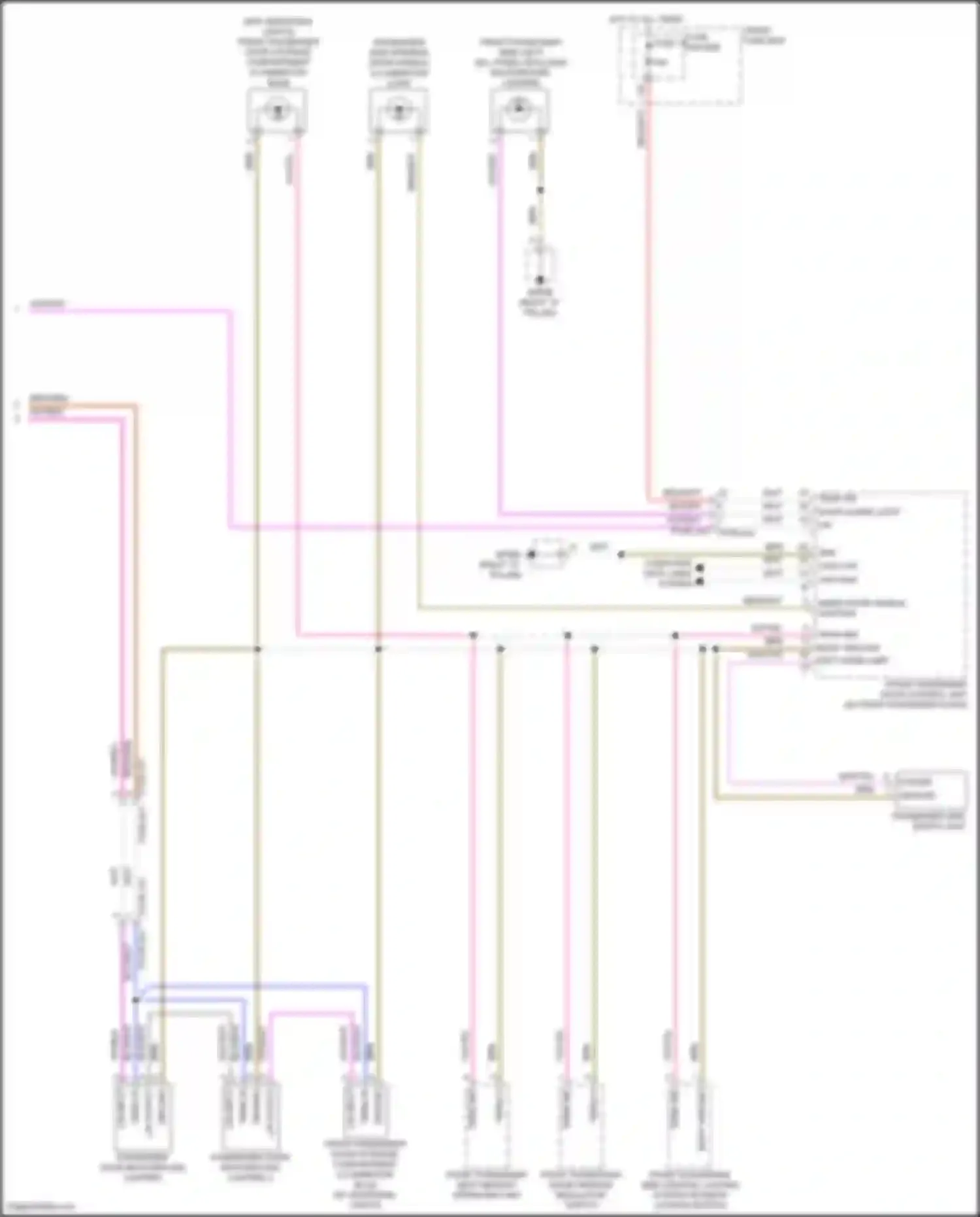 Wiring diagram front passenger door control unit for Porsche Cayenne S III (2017-2023) (5 of 11)