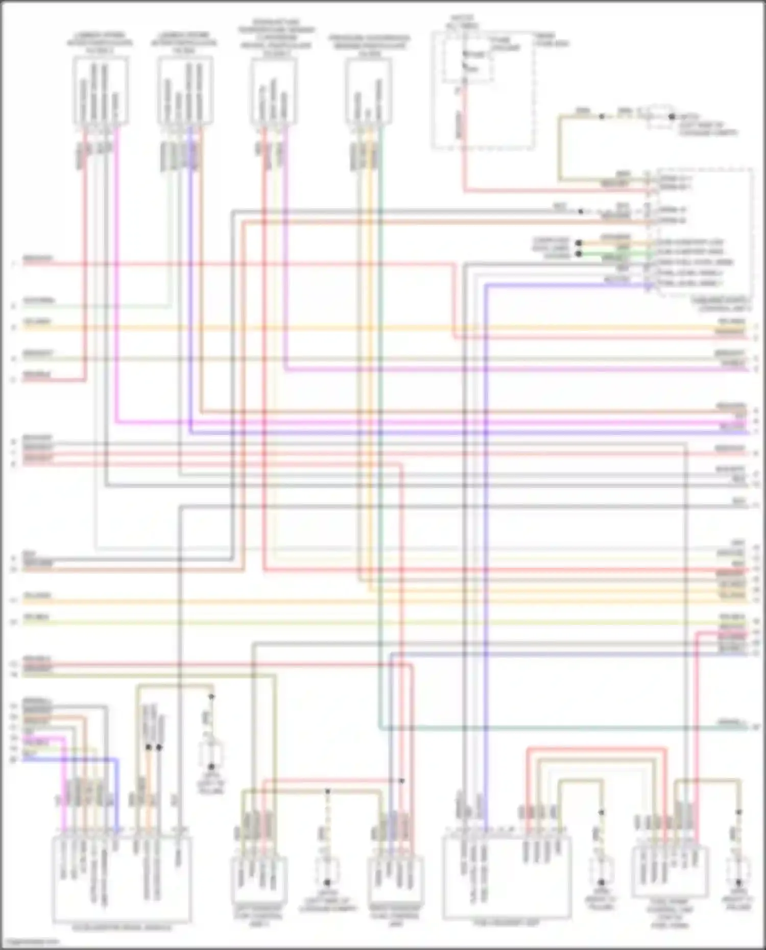 Wiring diagram fuel level sens 1 for Porsche Cayenne S III (2017-2023) (2 of 6)