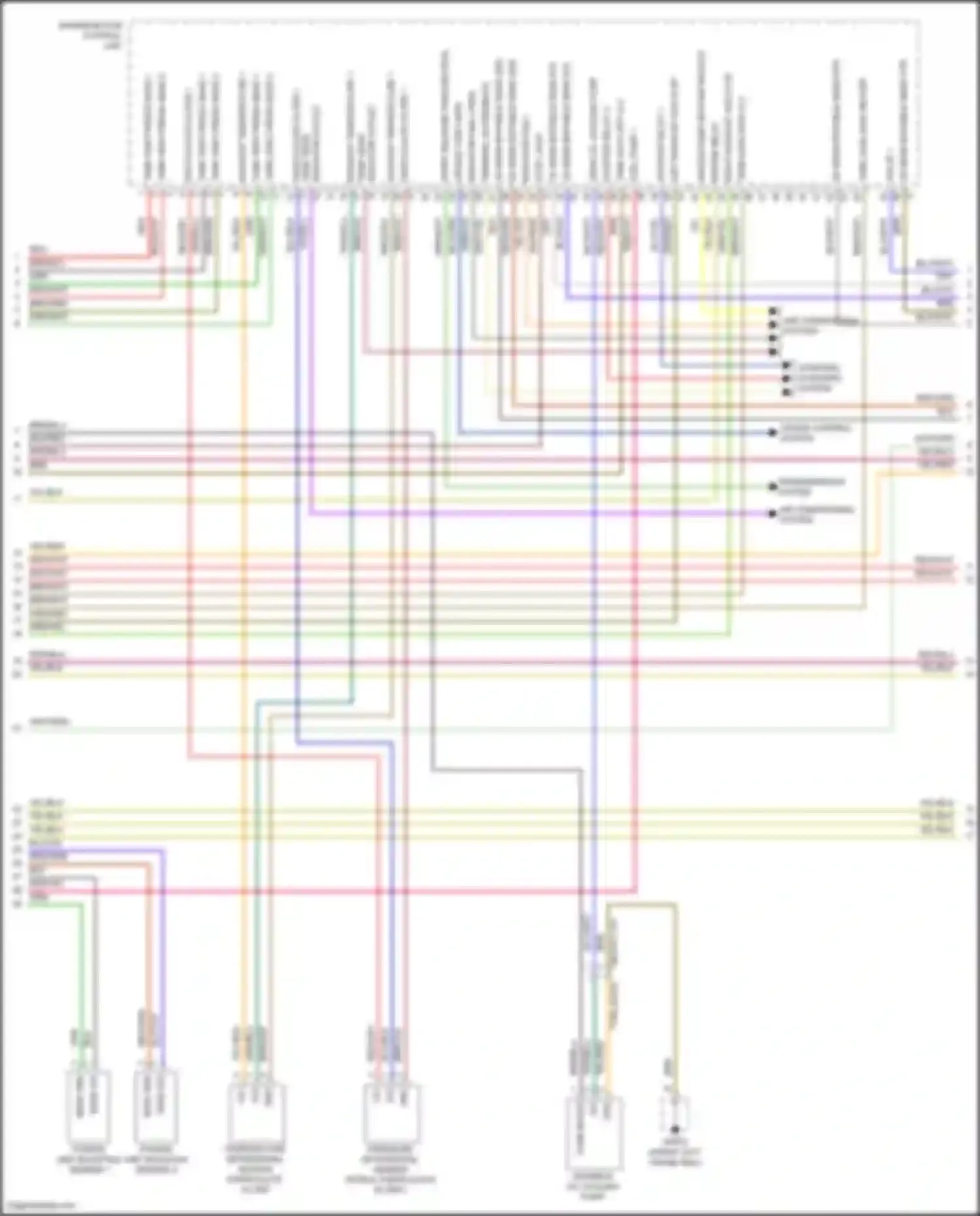 Wiring diagram fuel pump 1 for Porsche Cayenne S III (2017-2023) (1 of 2)