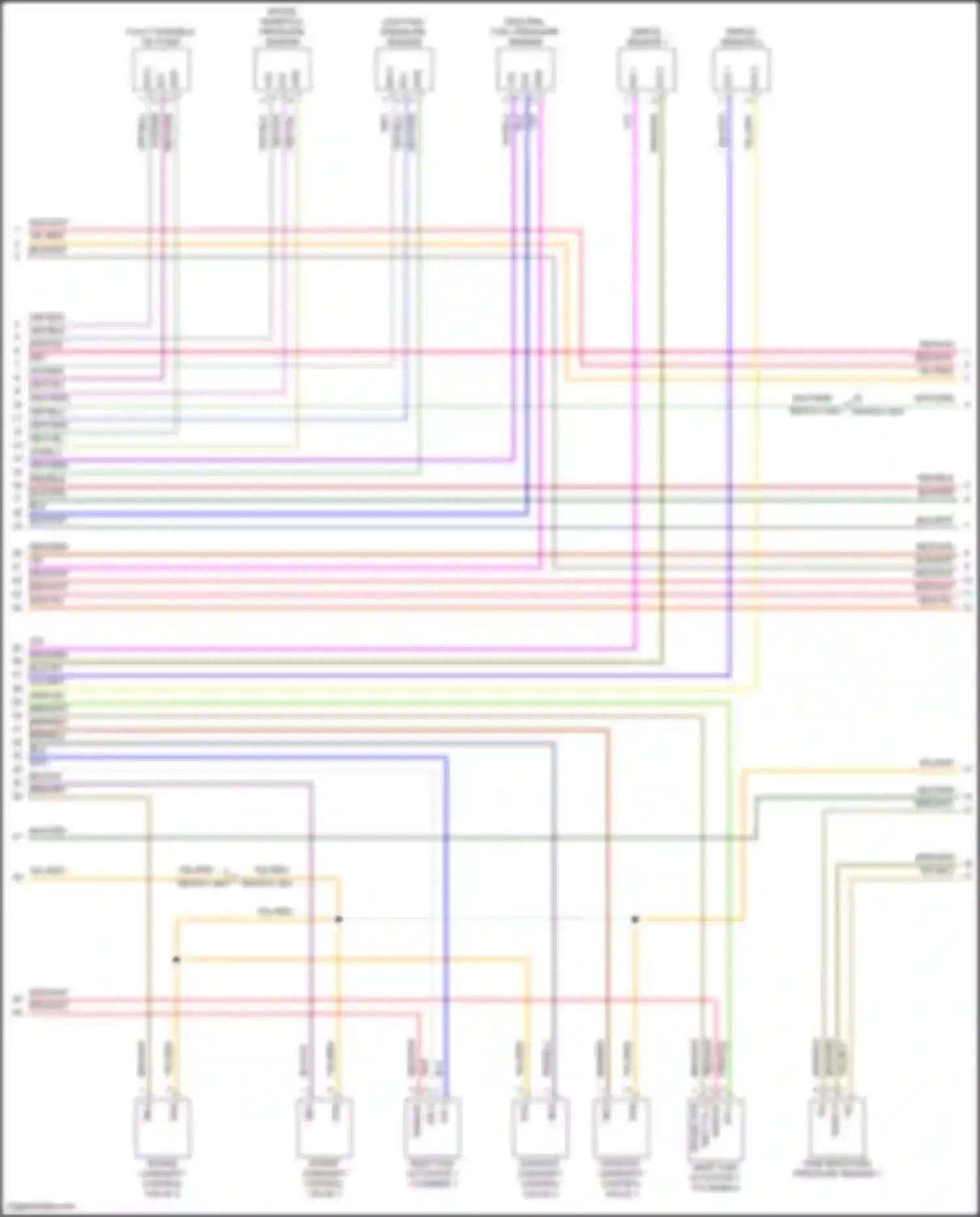 Wiring diagram high rail fuel pressure sender for Porsche Cayenne S III (2017-2023) (2 of 3)