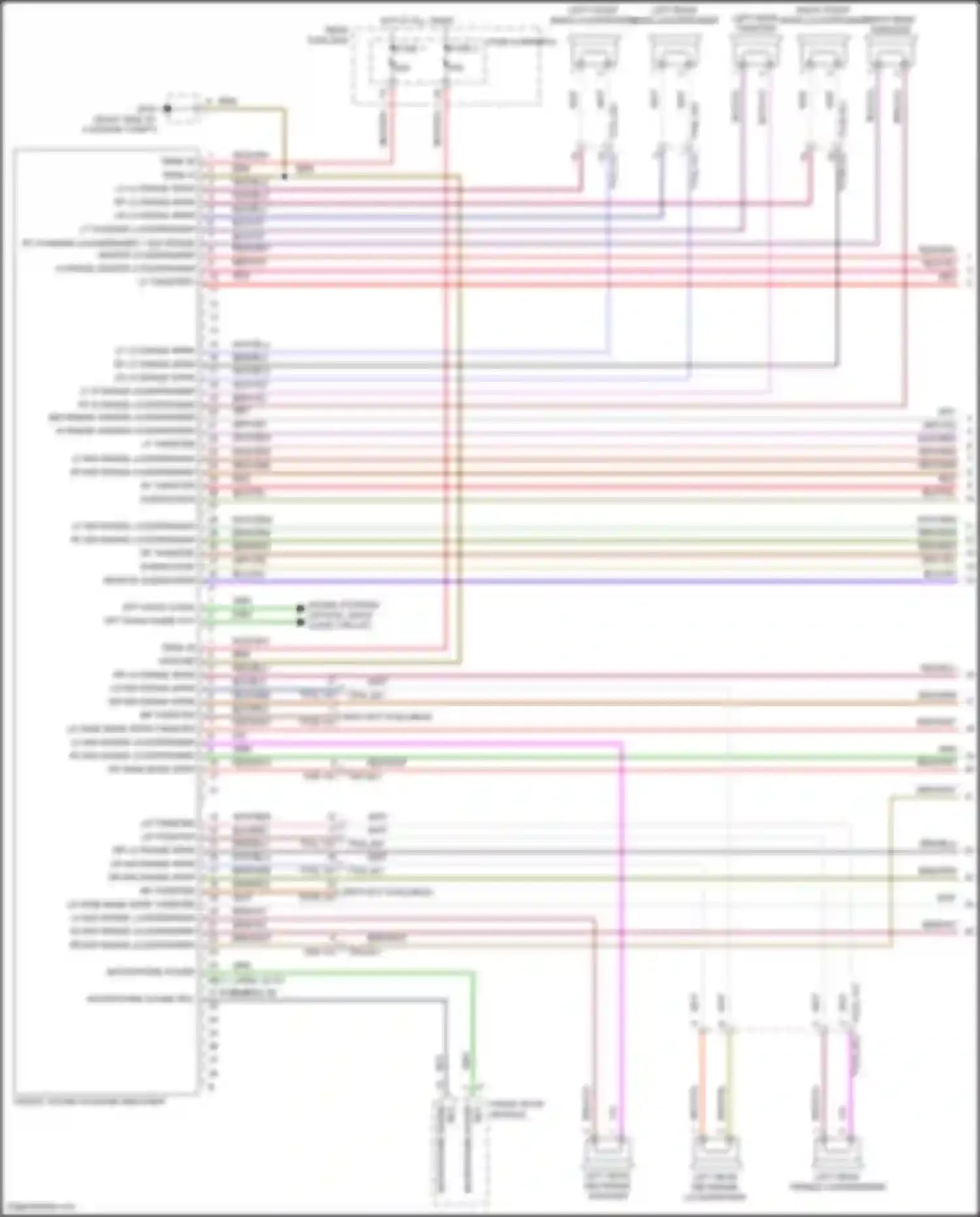 Wiring diagram rf tweeter - for Porsche Cayenne S III (2017-2023)