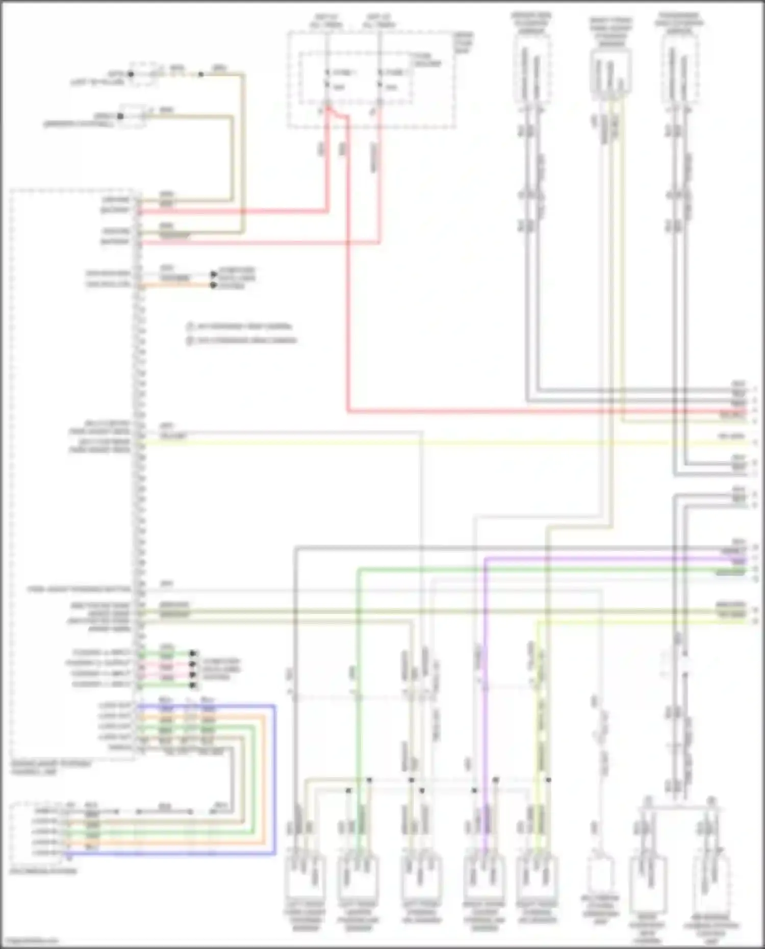 Wiring diagram flexray branch 2 bm for Porsche Cayenne S III (2017-2023)
