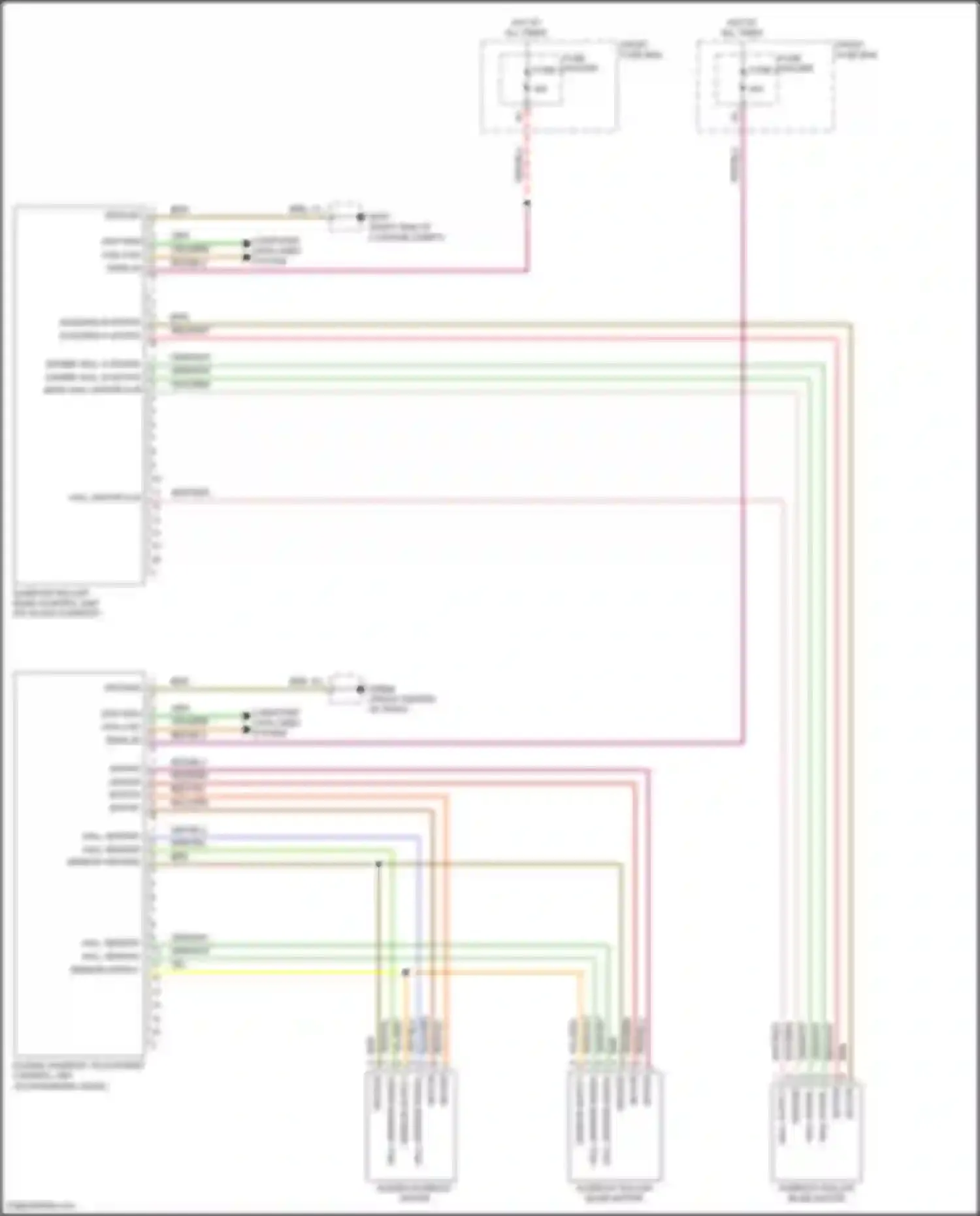 Wiring diagram hall sensor signal for Porsche Cayenne S III (2017-2023)