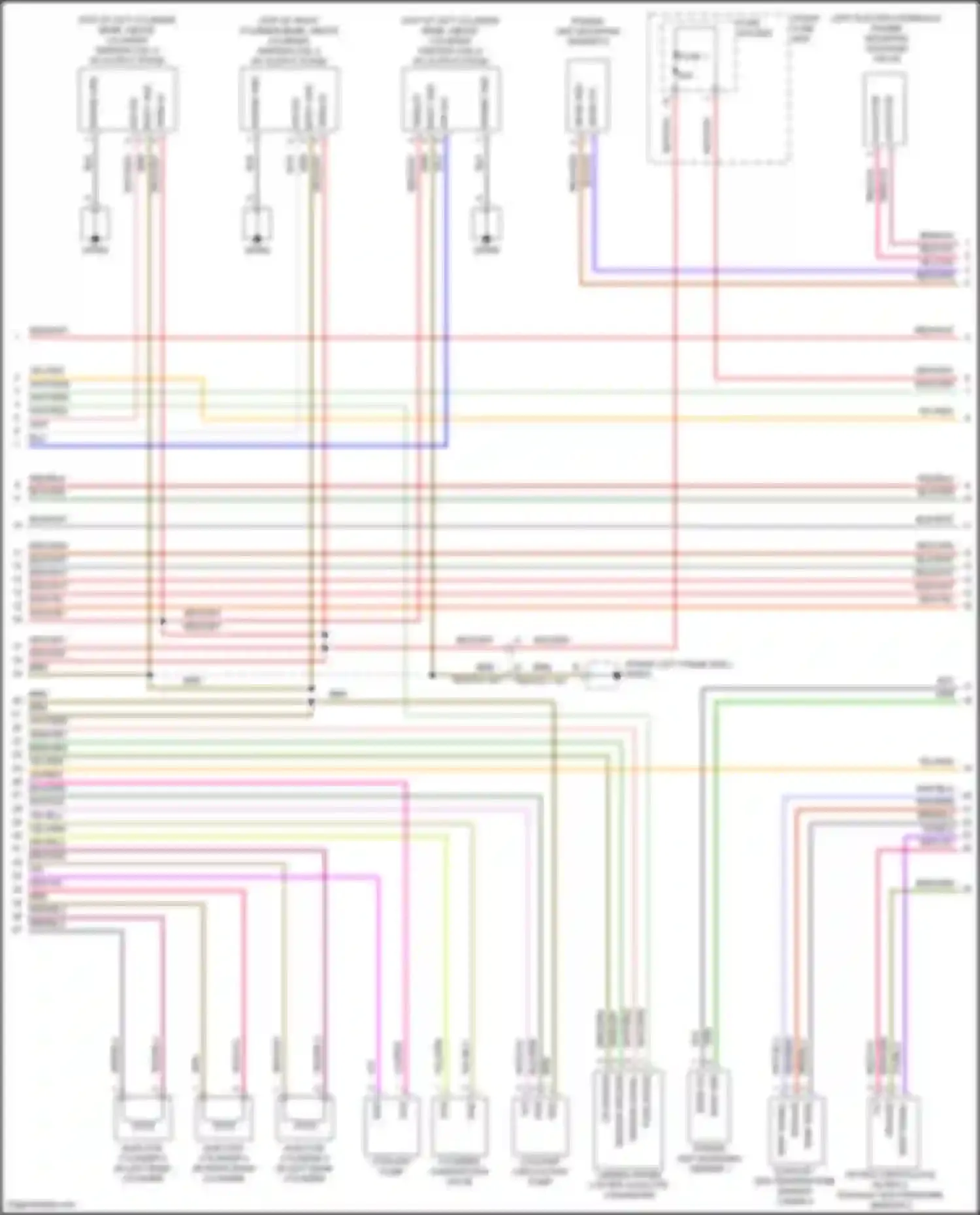 Wiring diagram injector cylinder 2 for Porsche Cayenne S III (2017-2023) (1 of 5)