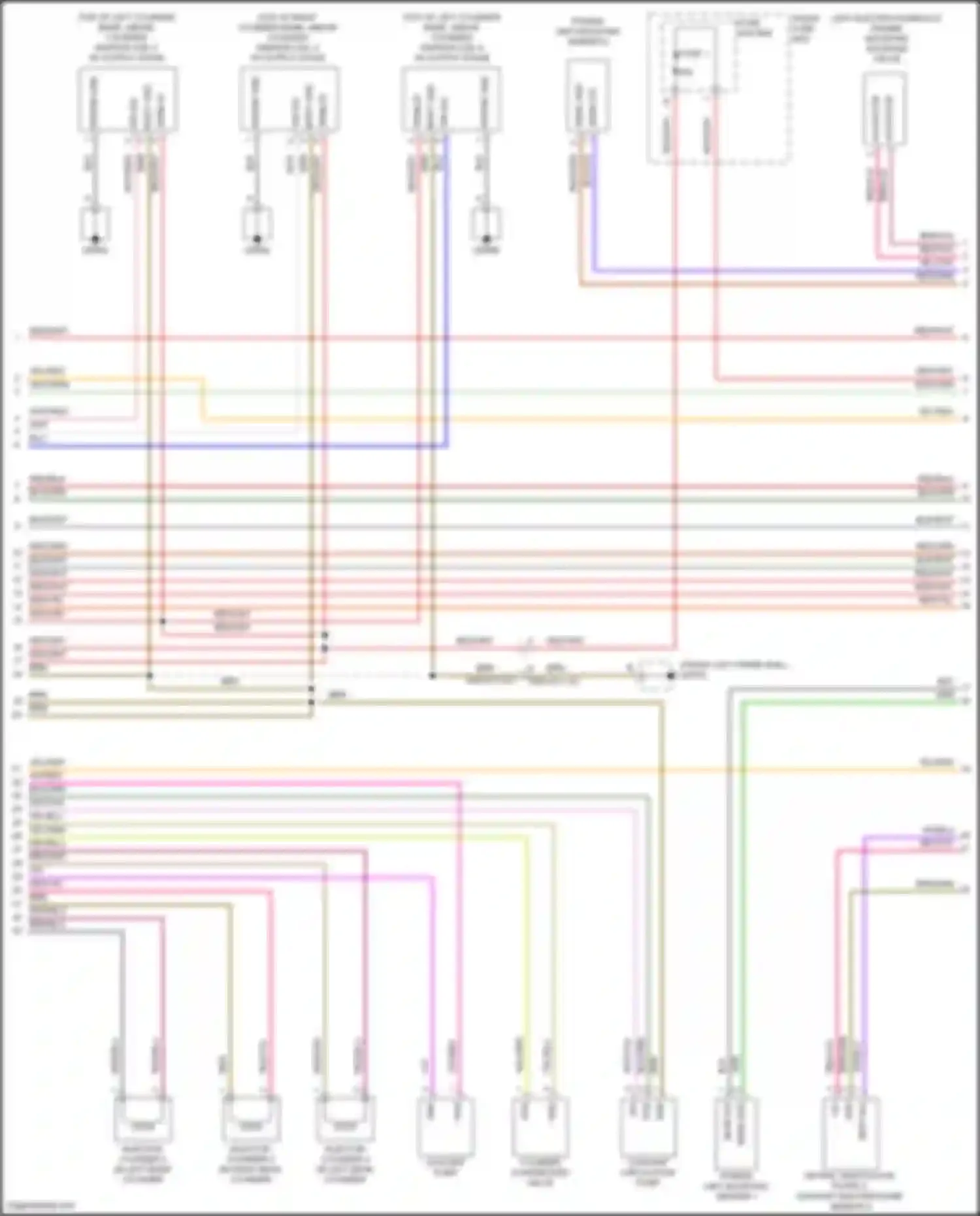 Wiring diagram injector cylinder 4 for Porsche Cayenne S III (2017-2023) (2 of 5)