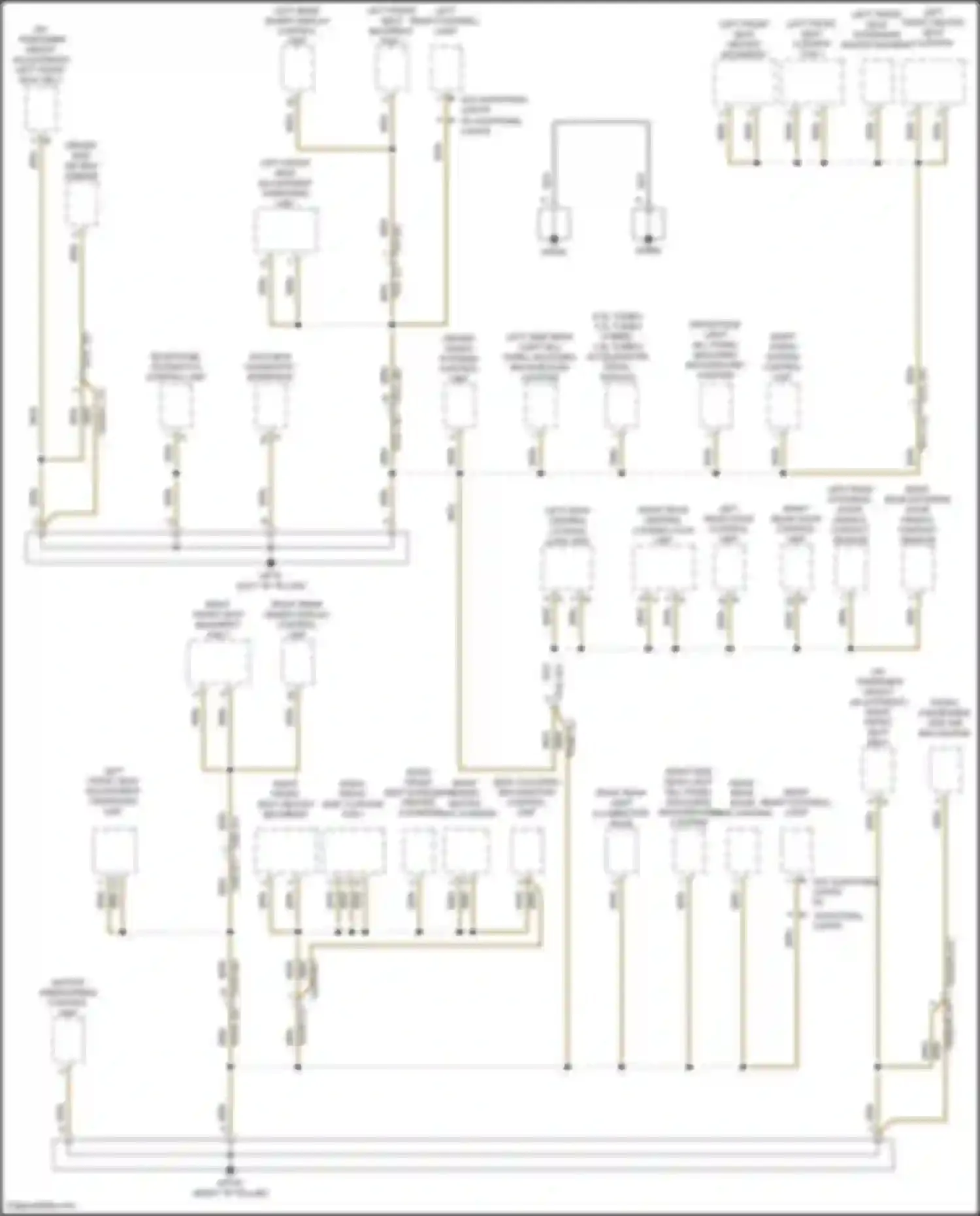 Wiring diagram left rear smart display control unit for Porsche Cayenne S III (2017-2023)