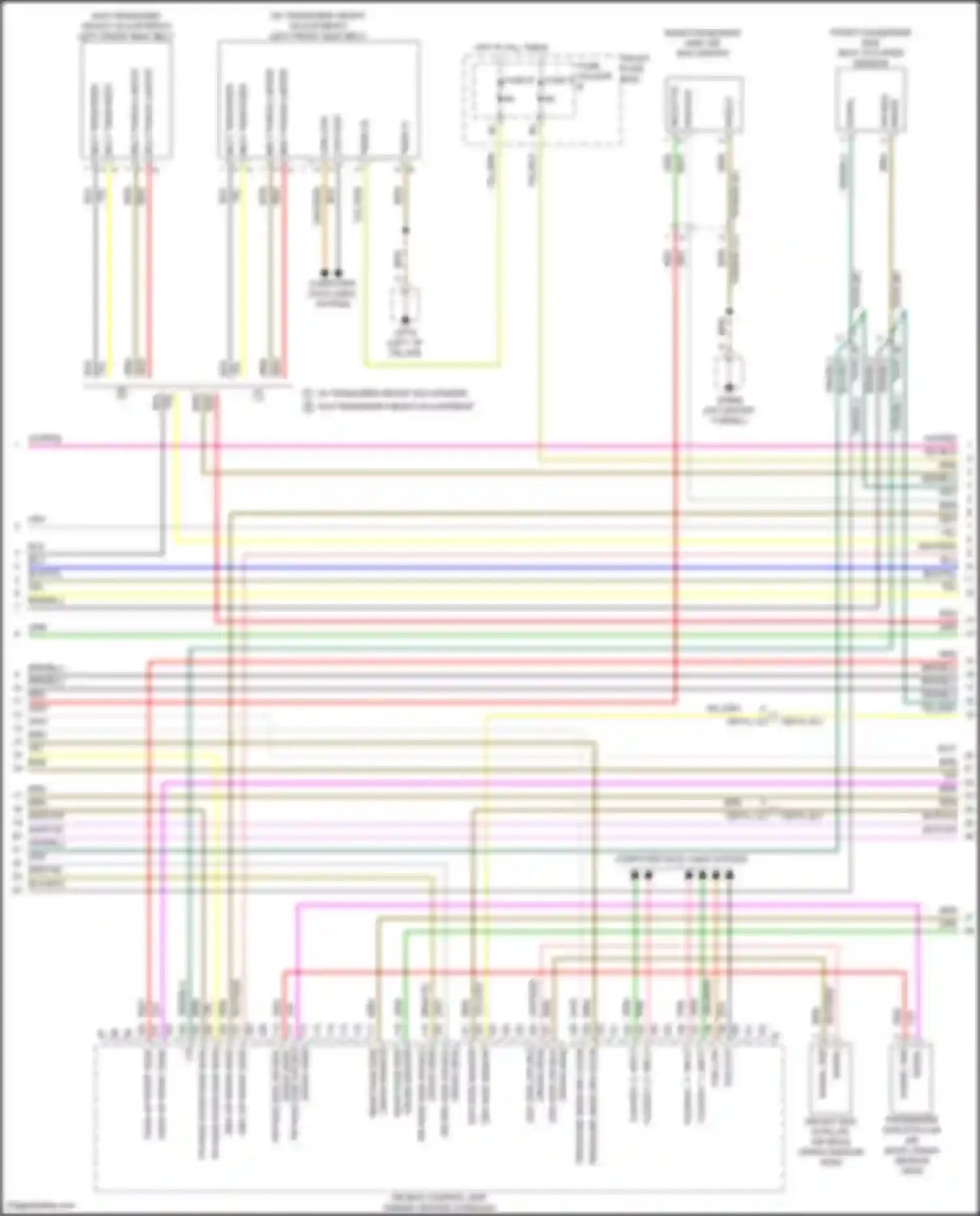 Wiring diagram crash sensor + for Porsche Cayenne S III (2017-2023)