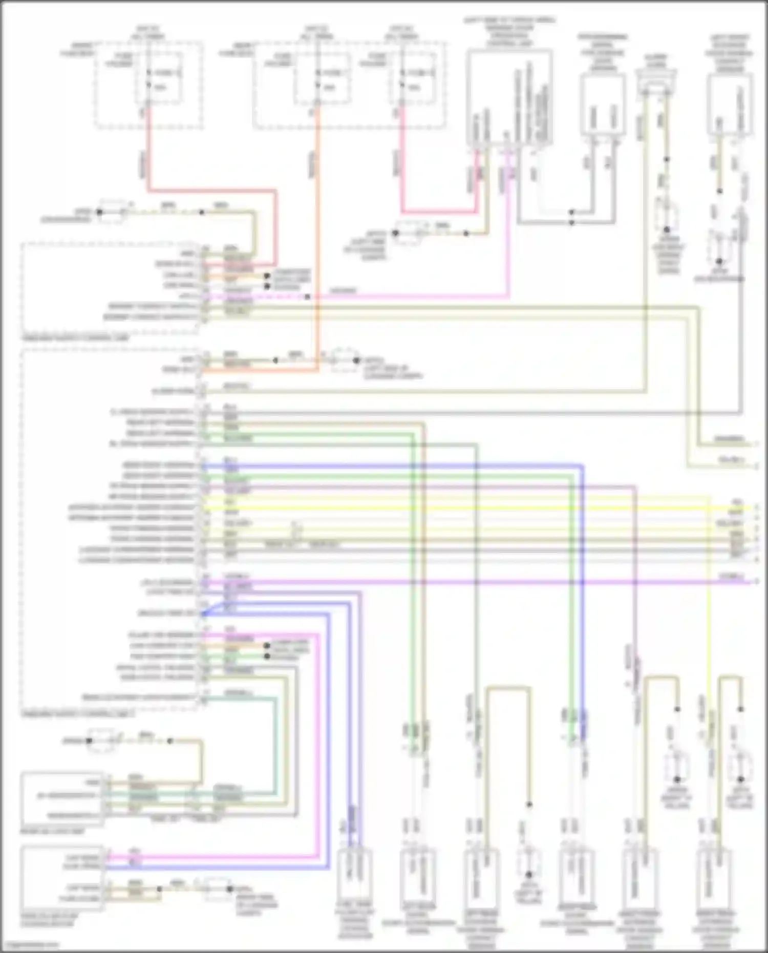 Wiring diagram m+ microswitch 1 for Porsche Cayenne S III (2017-2023)