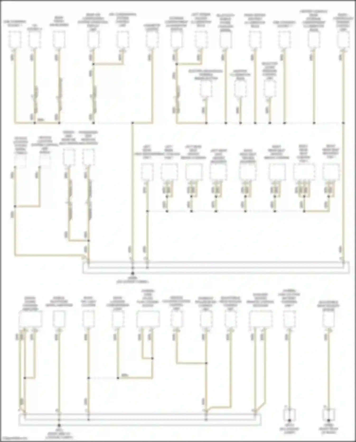 Wiring diagram usb charging socket 1 for Porsche Cayenne S III (2017-2023)