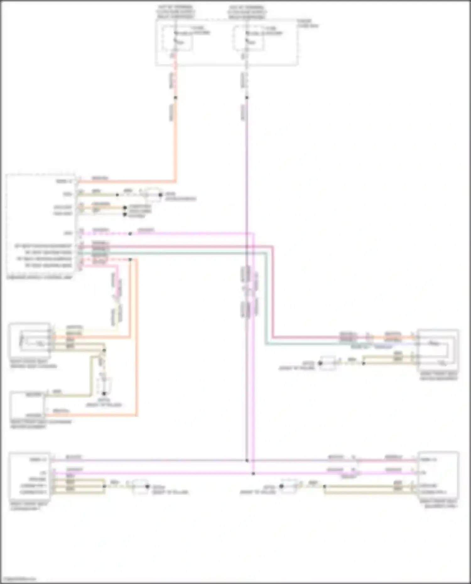 Wiring diagram onboard supply control unit for Porsche Cayenne S III (2017-2023) (13 of 35)
