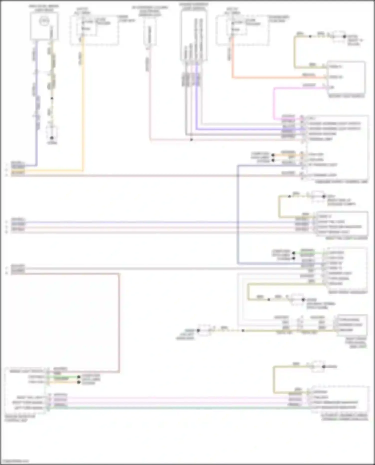 Wiring diagram onboard supply control unit for Porsche Cayenne S III (2017-2023) (14 of 35)