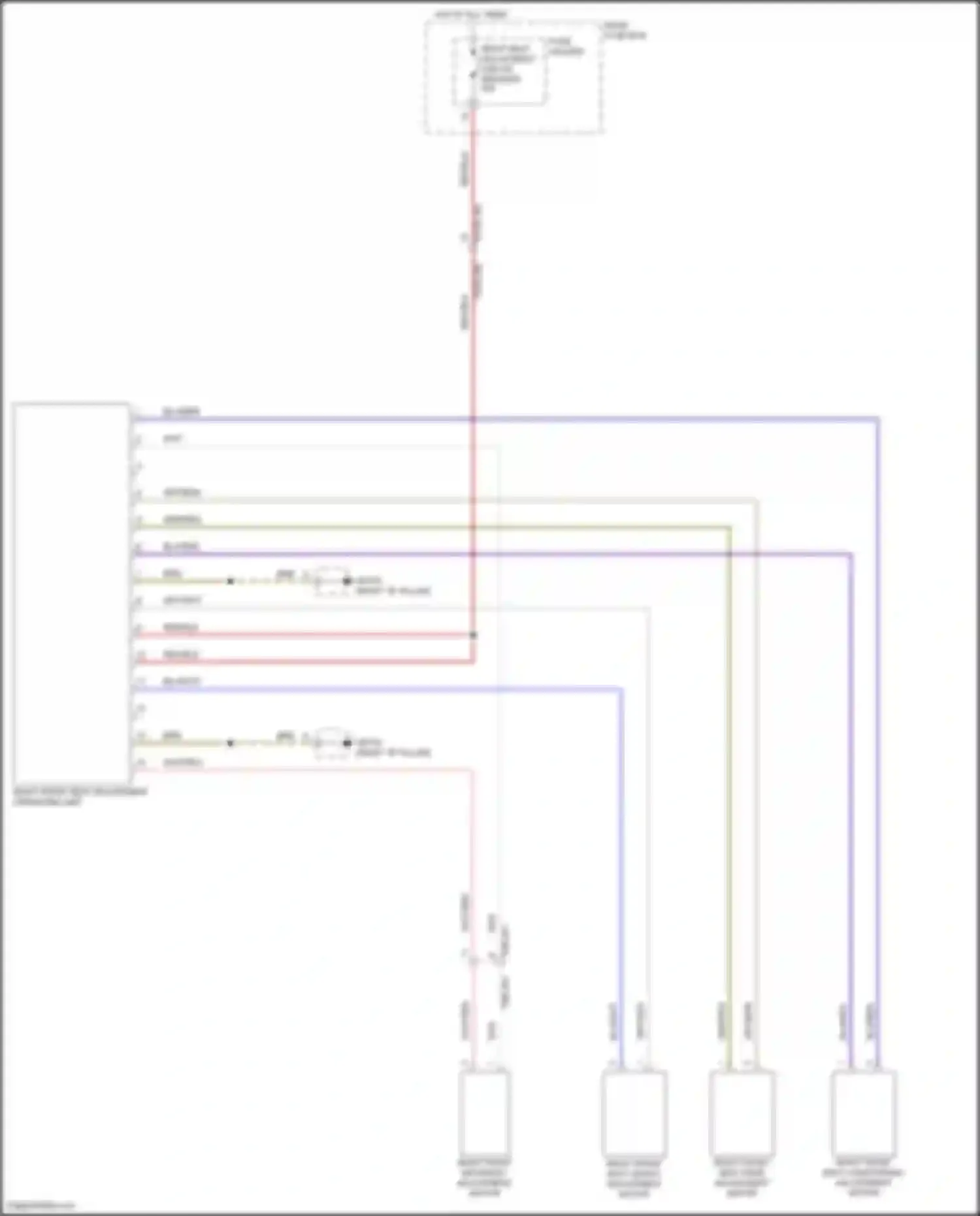 Wiring diagram rear fuse box for Porsche Cayenne S III (2017-2023) (28 of 49)
