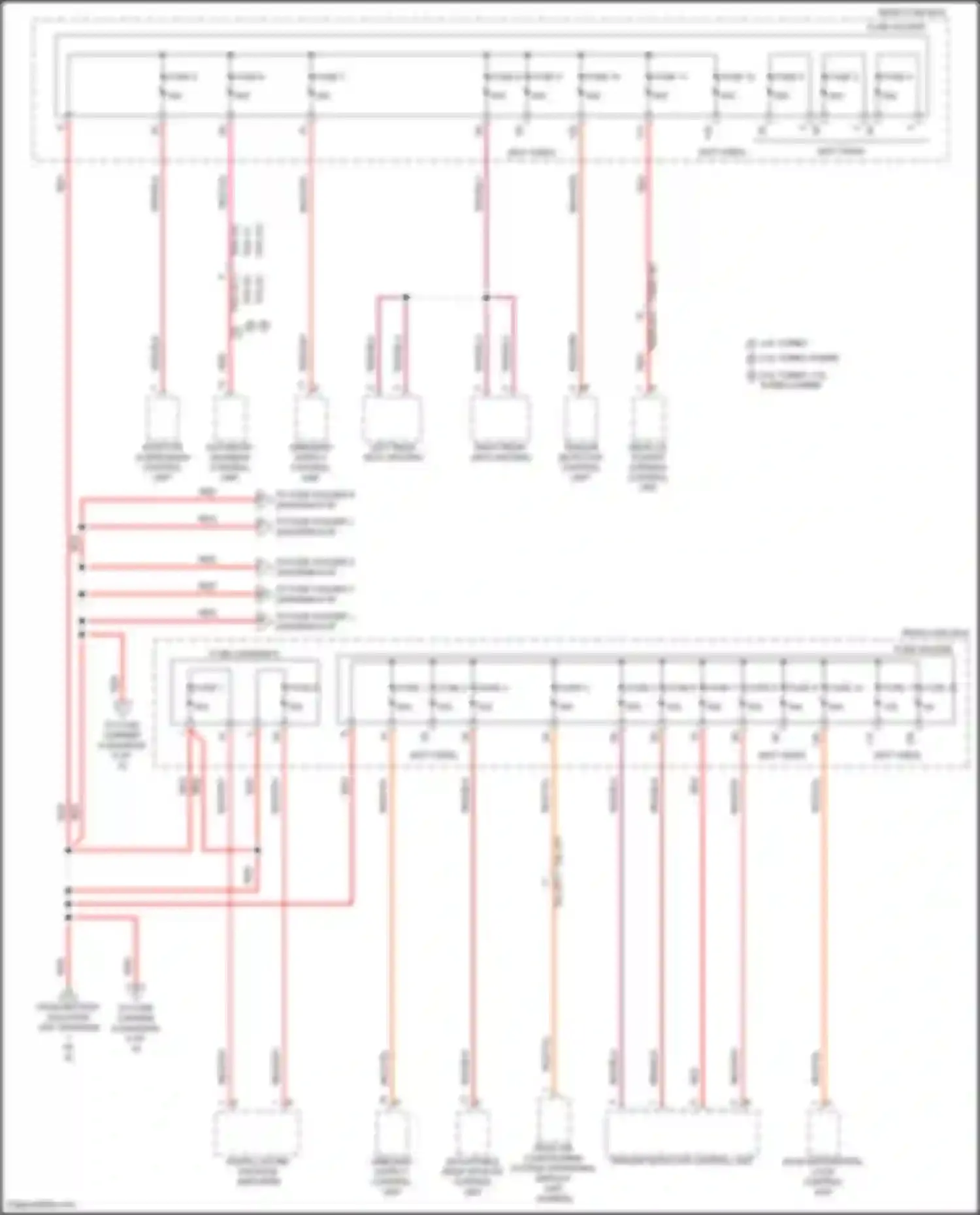 Wiring diagram axle differential lock control unit for Porsche Cayenne S III (2017-2023)