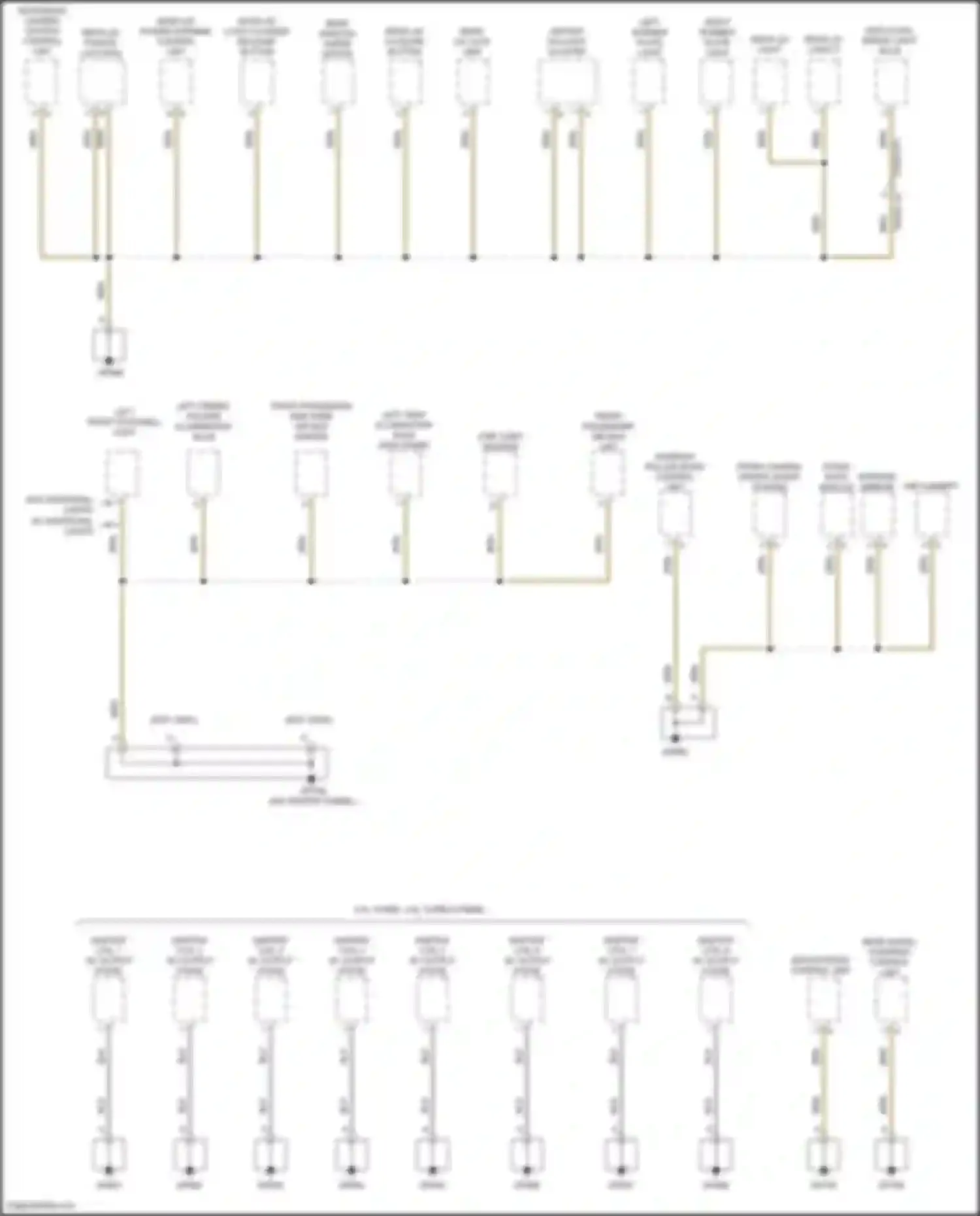 Wiring diagram rear window wiper motor for Porsche Cayenne S III (2017-2023) (2 of 3)