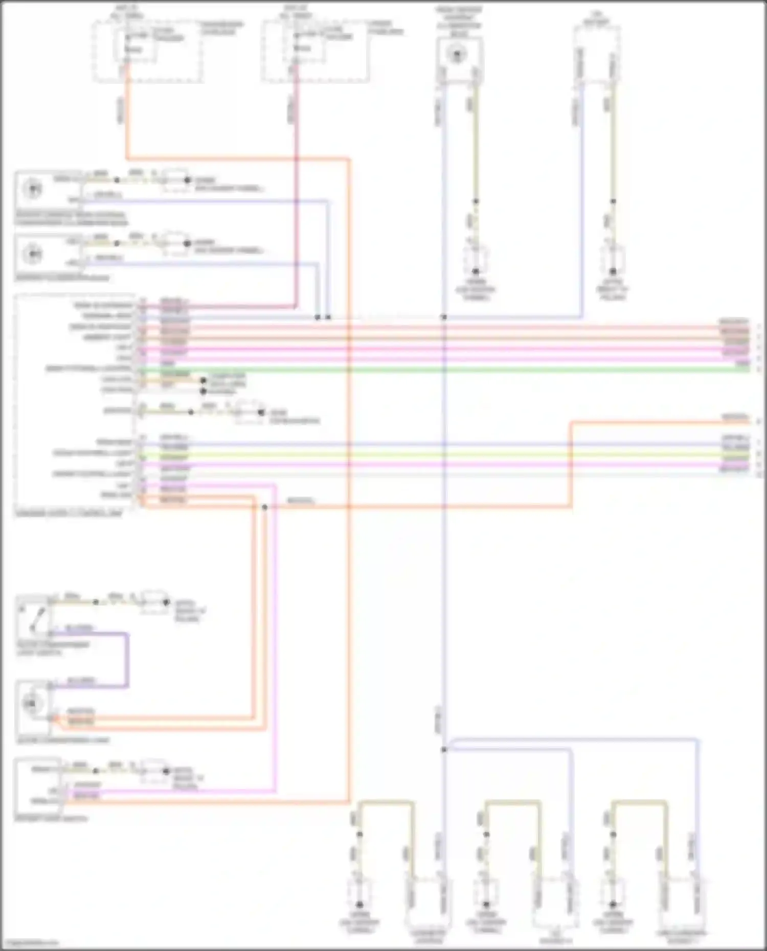 Wiring diagram rotary light switch for Porsche Cayenne S III (2017-2023) (4 of 5)