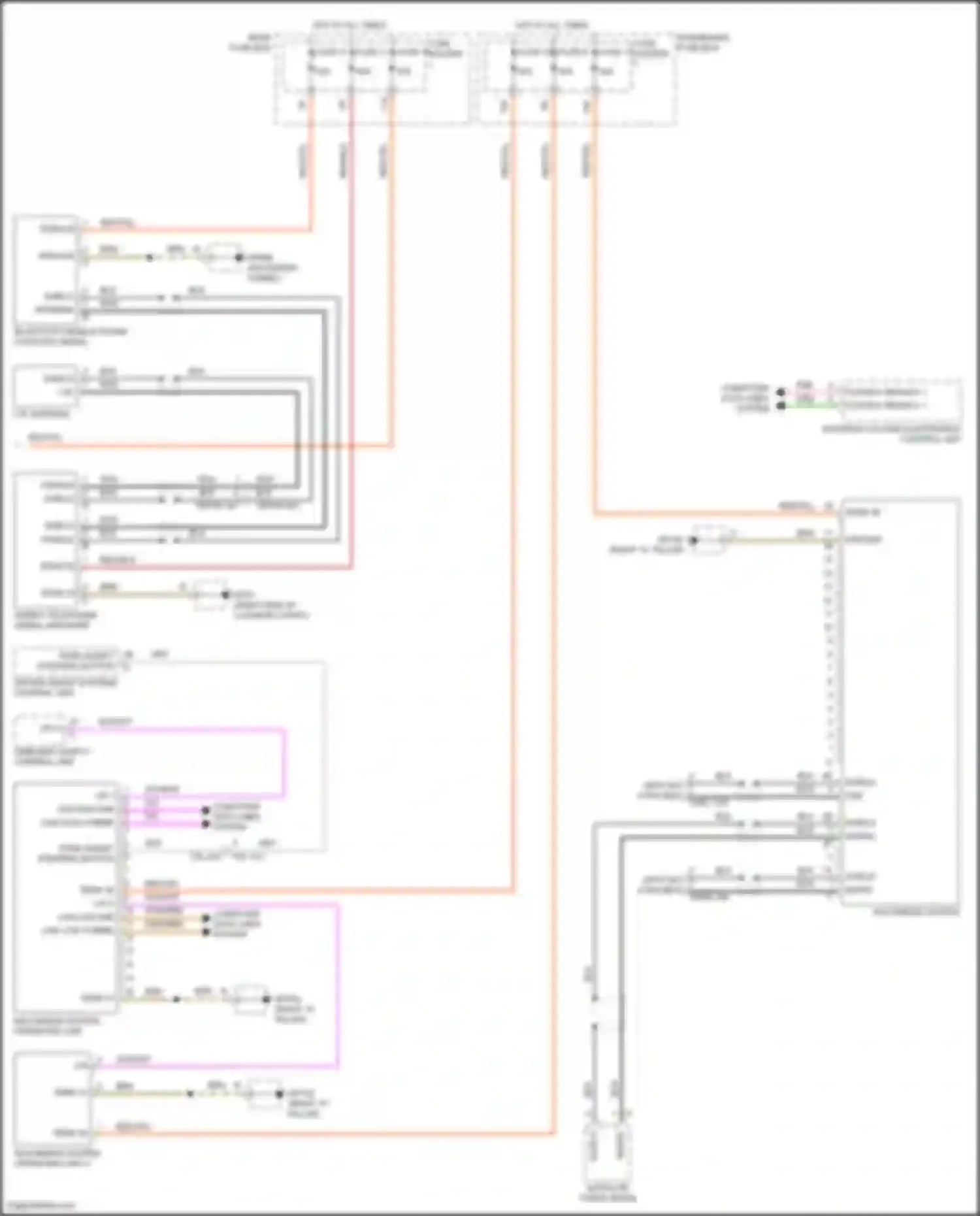 Wiring diagram steering column electronics control unit for Porsche Cayenne S III (2017-2023) (5 of 11)
