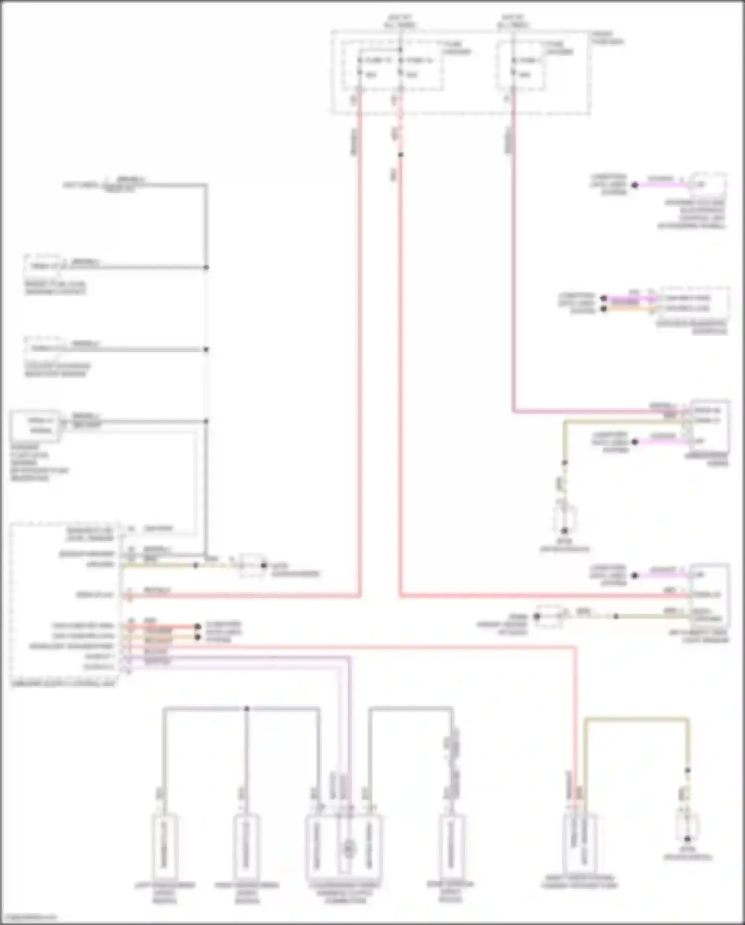 Wiring diagram washer fluid for Porsche Cayenne S III (2017-2023) (1 of 1)