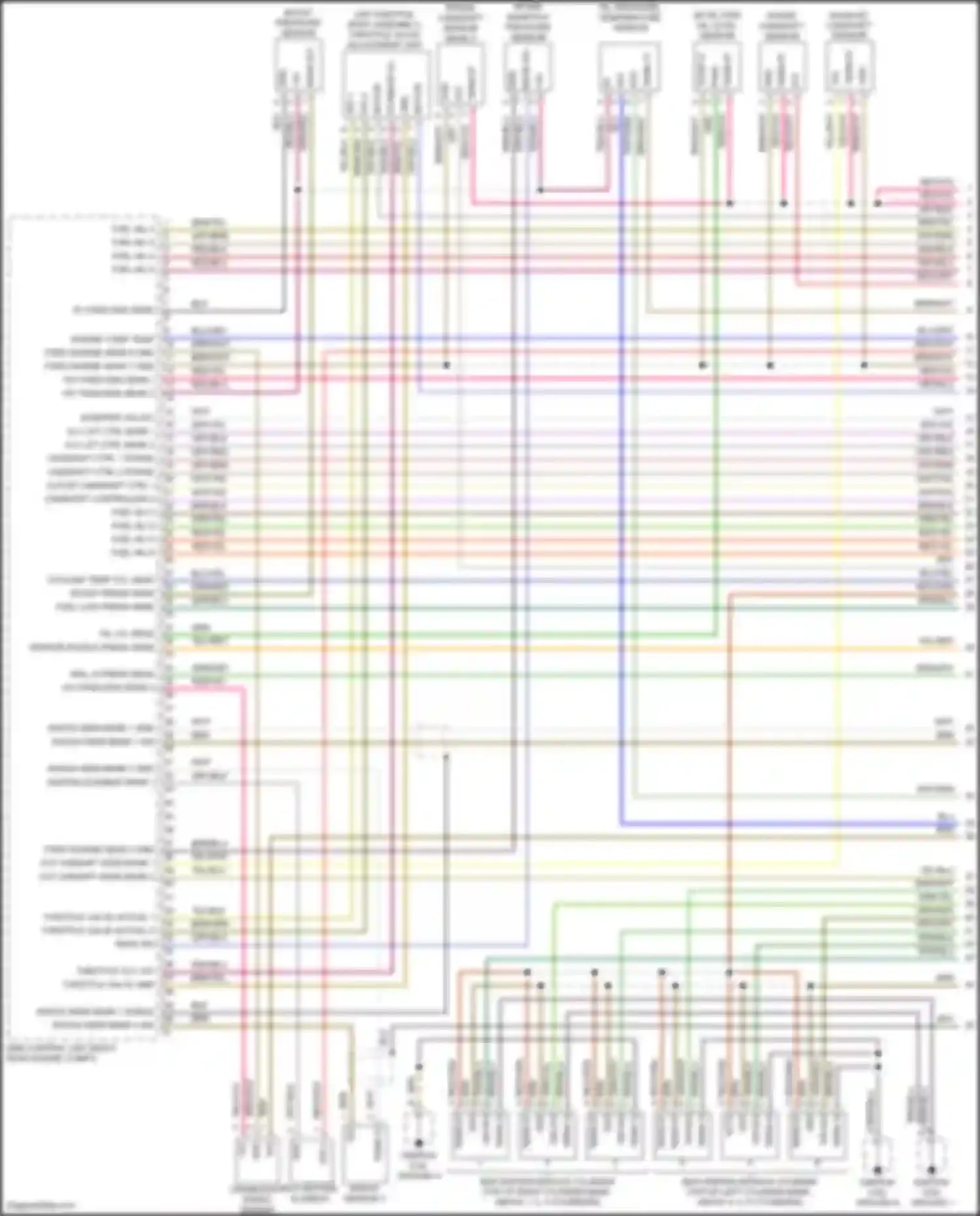 Cayenne Turbo S Porsche 958 facelift (2014-2018): Wiring diagram engine performance 3.6l turbo (1 of 6)