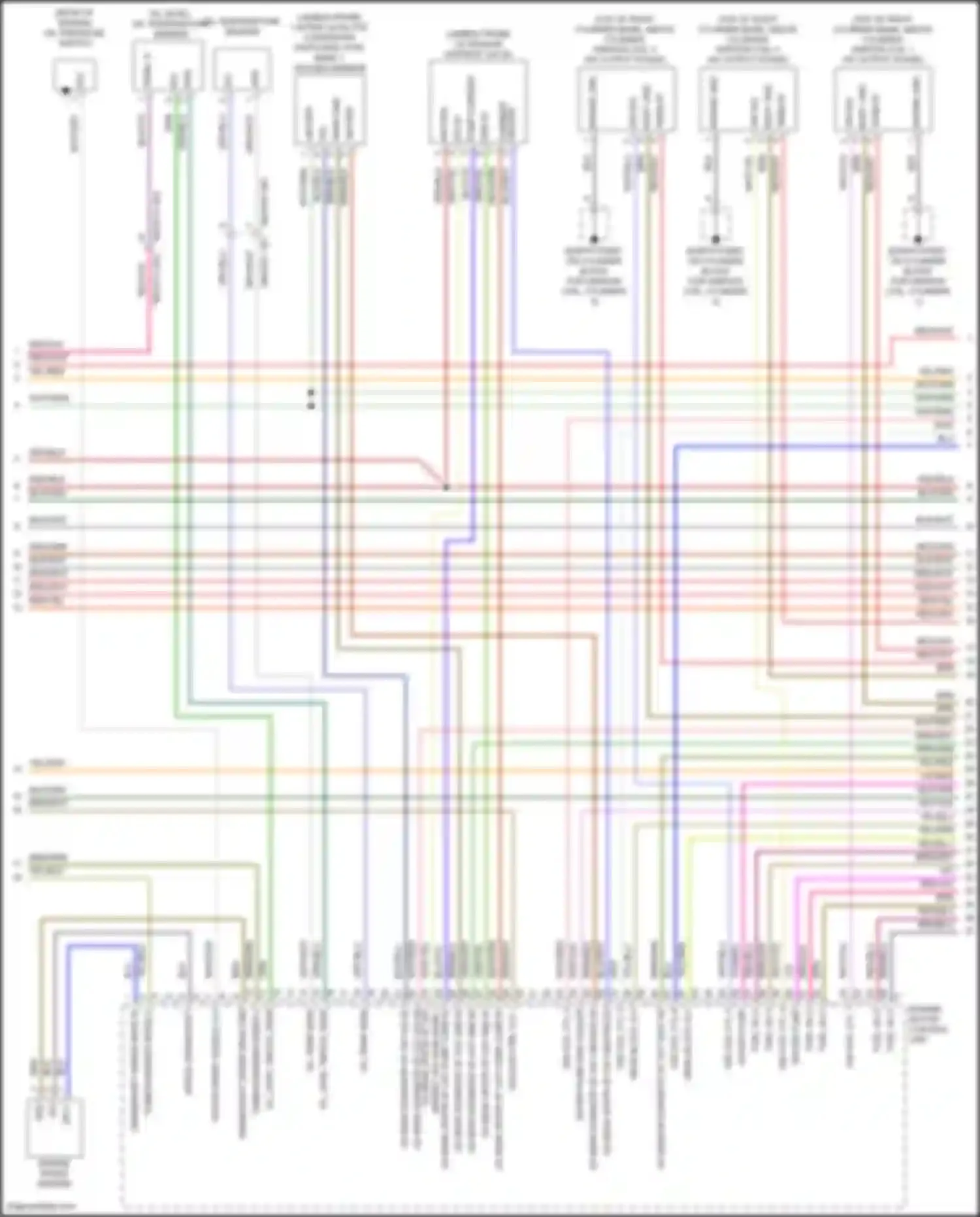 Cayenne Turbo S Porsche III (2018-2023): Wiring diagram engine performance 2.9l turbo (3 of 8)