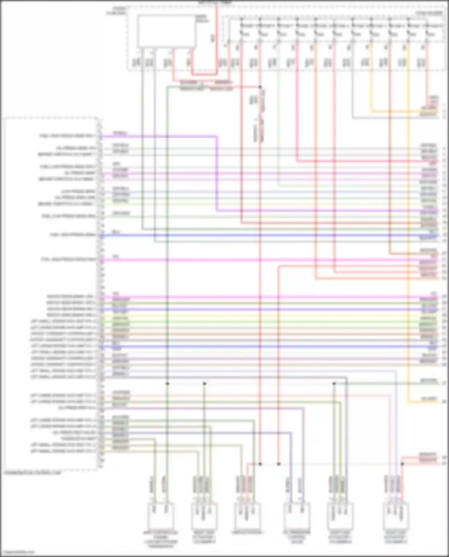 Cayenne Turbo S Porsche III (2018-2023): Wiring diagram engine performance 3.0l turbo hybrid, engine controls circuit (1 of 8)